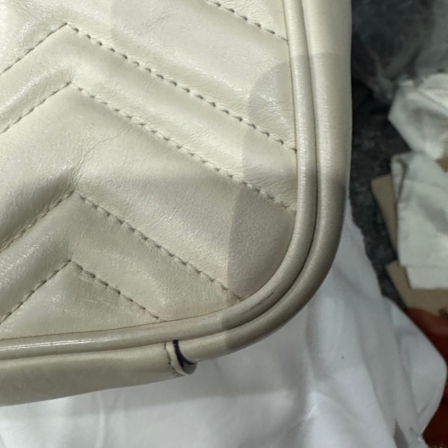 Gucci - Marmont - Leather - White - (mini)