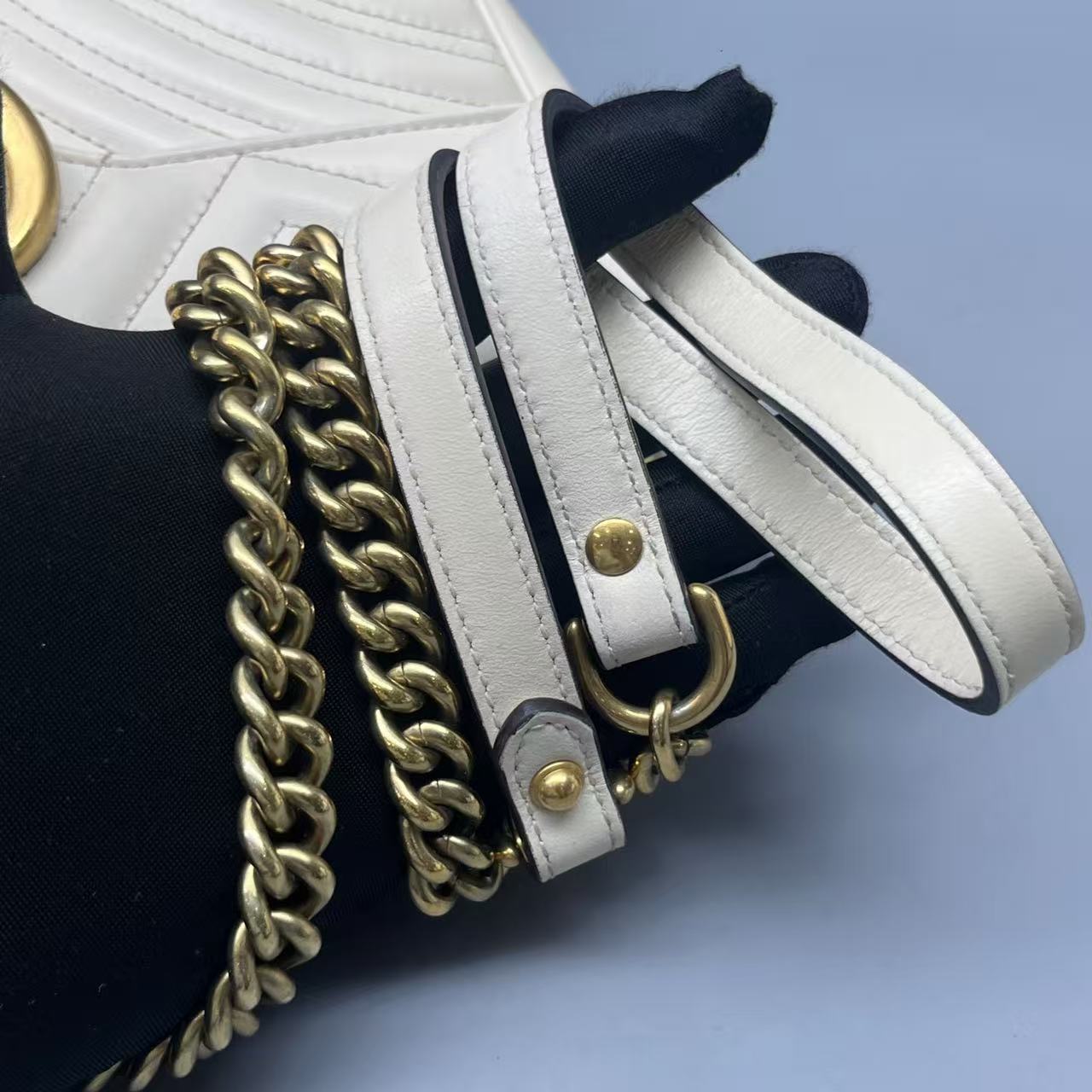 Gucci - Marmont Matelassé Shoulder Bag - Matelassé leather - White - (medium)