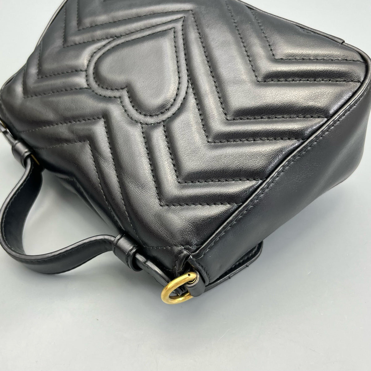 Gucci - Marmont Messenger - Leather - Black - (mini)