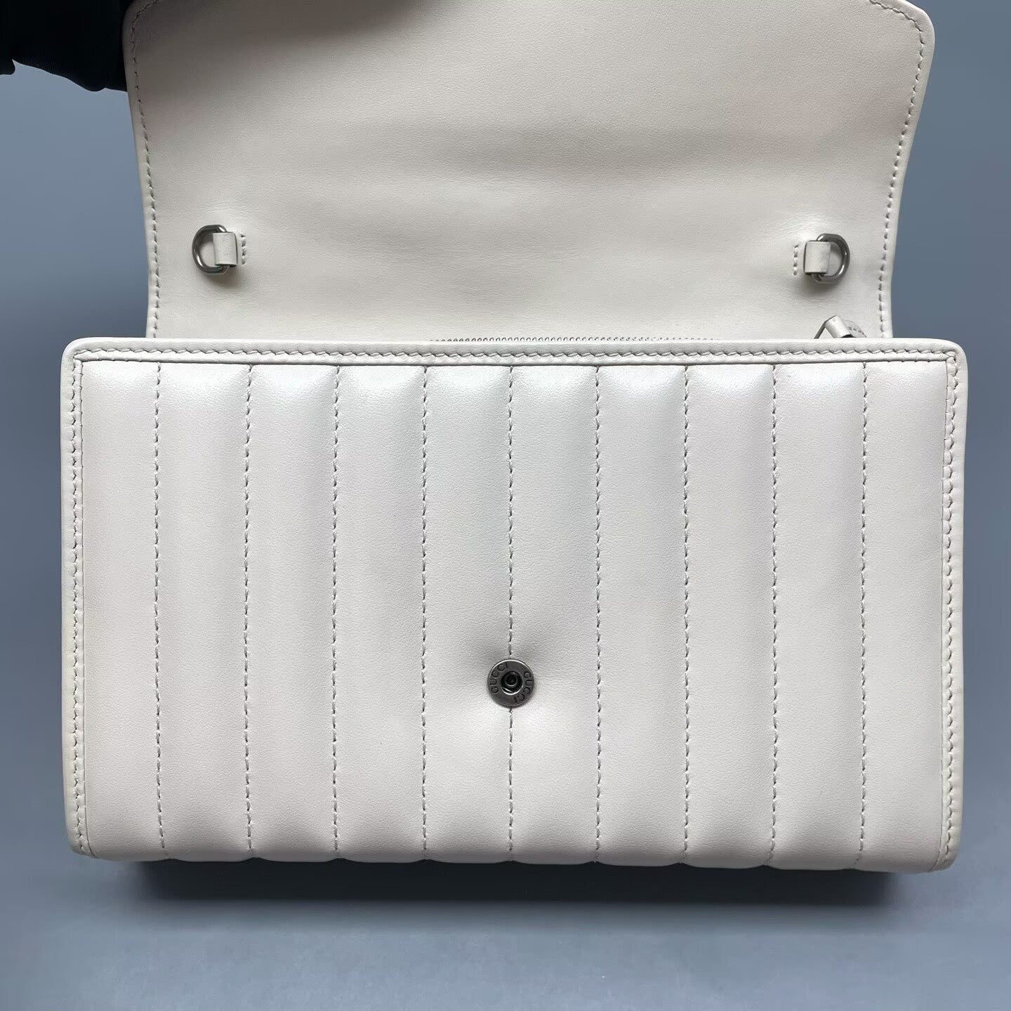 Gucci - Marmont Wallet on Chain - Leather - White - (mini)