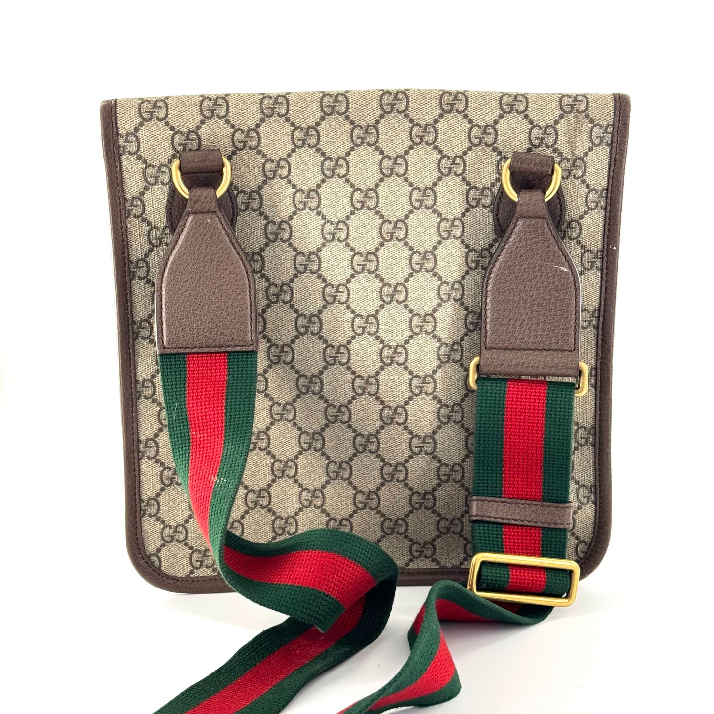 Gucci - Neo Vintage GG Supreme Messenger Bag with Tiger Head - Coated canvas and leather - Beige - (medium)