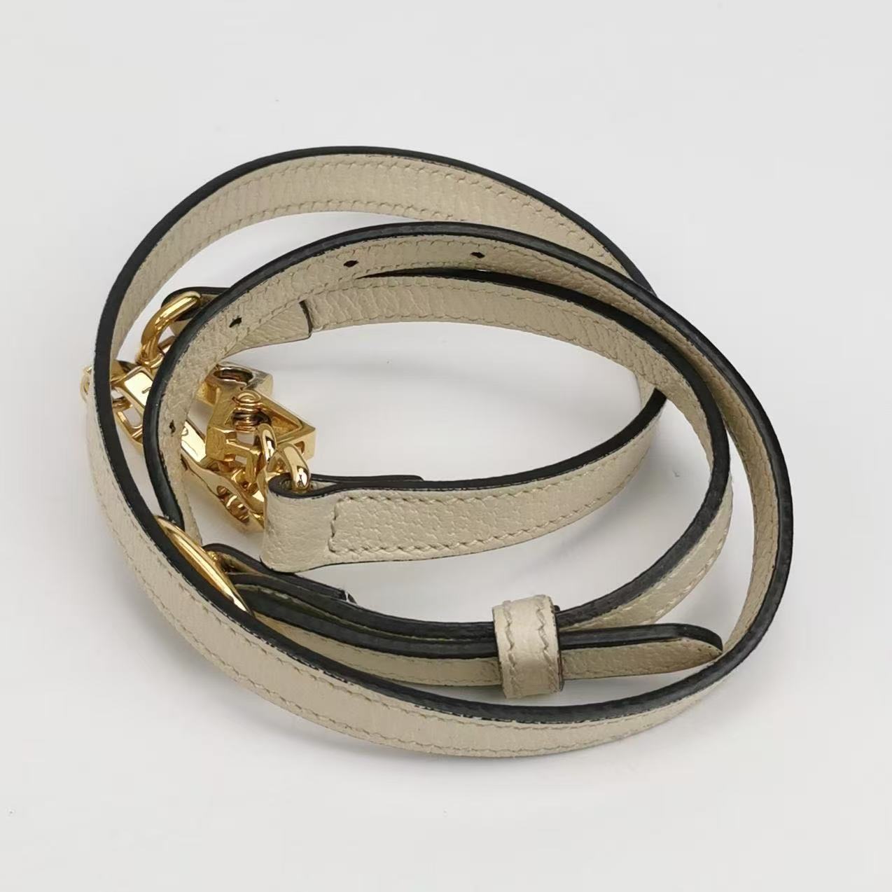 Gucci - Ophidia - Canvas and Cowhide Leather with Polyurethane Trim - Beige and White with Red and Navy Stripe - (Small)