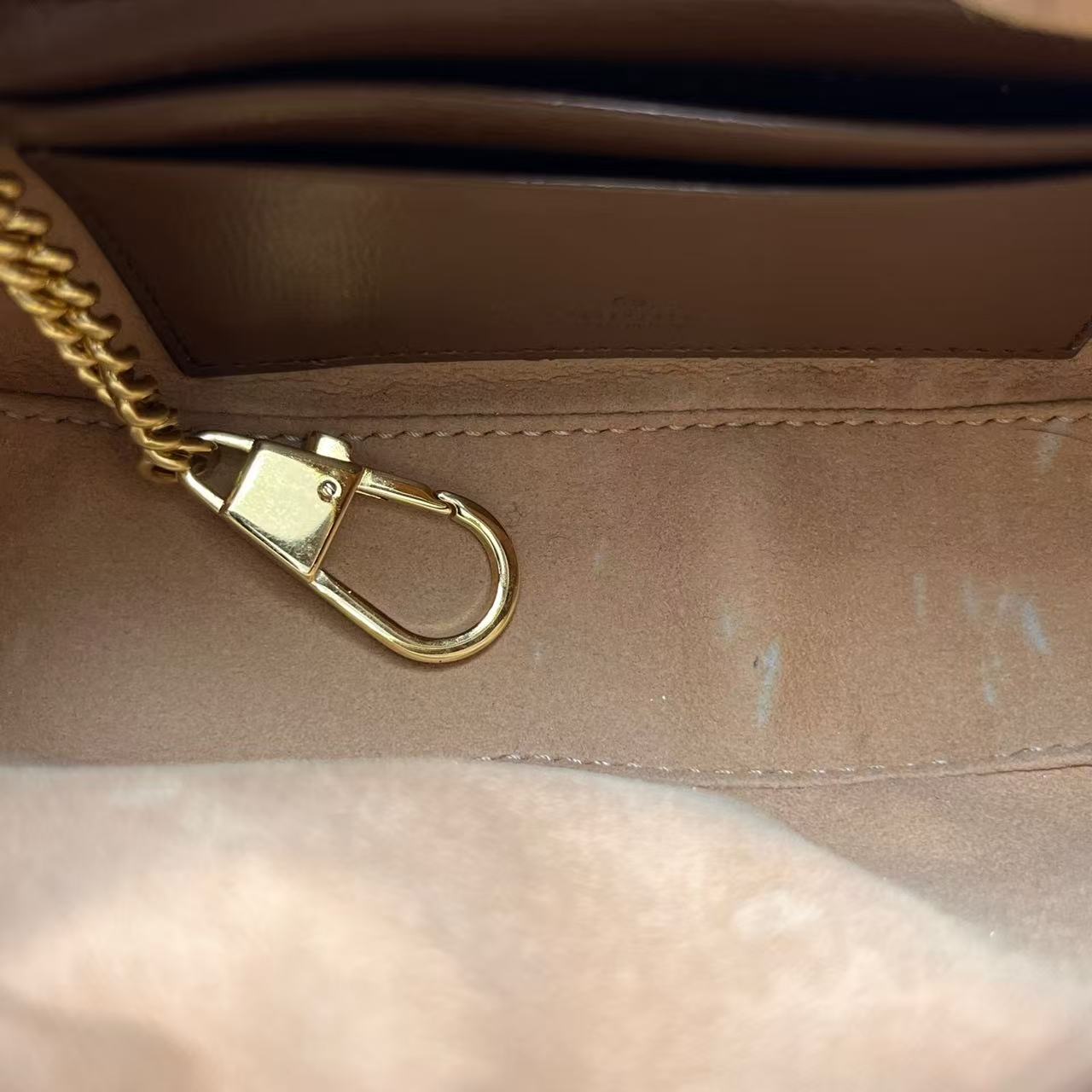 Gucci - Ophidia Half-Moon Shoulder Bag - GG Supreme coated canvas with brown leather trim - Beige and Brown - (small)
