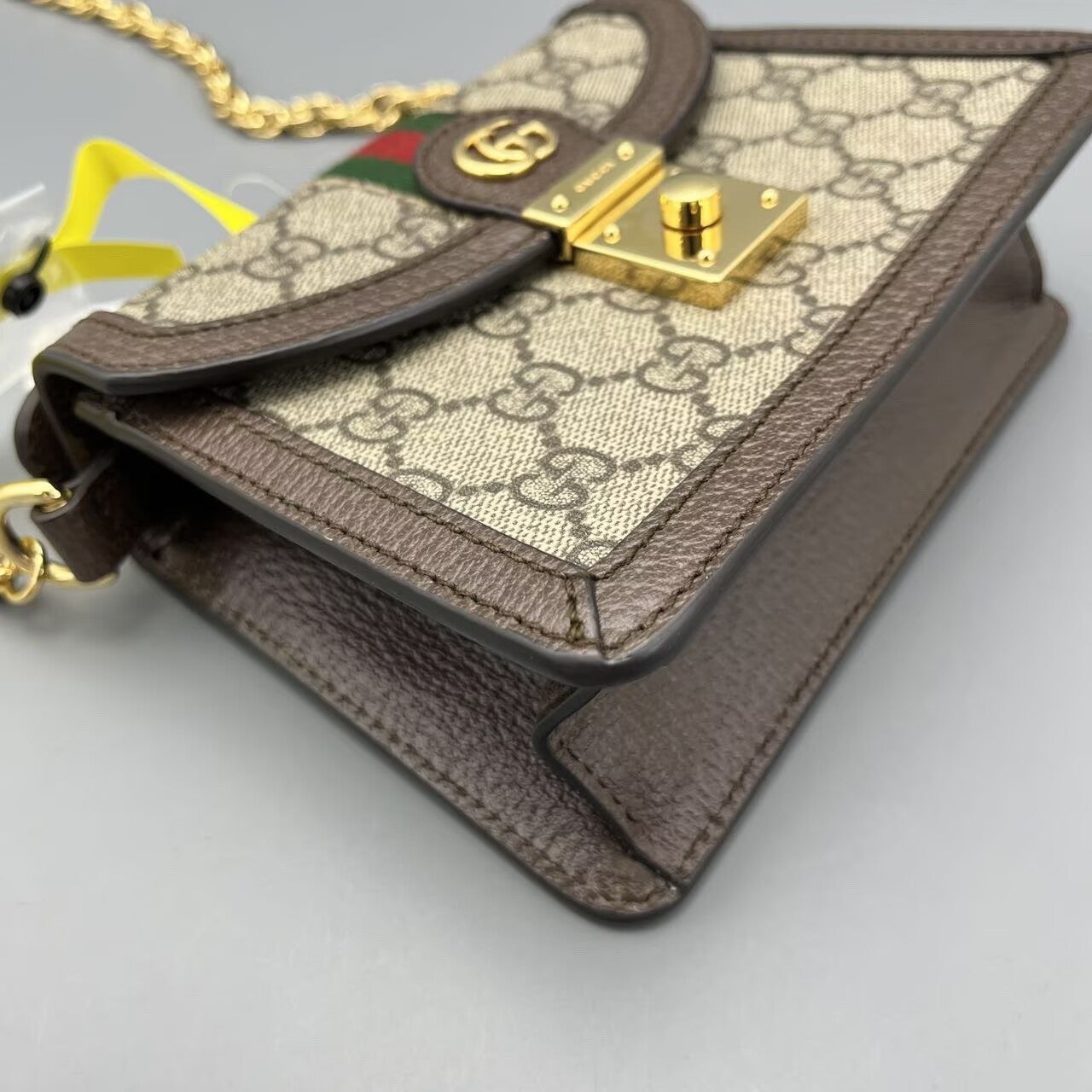 Gucci - Ophidia Mini Messenger Bag - GG Supreme coated canvas with leather trim - Brown - (mini)
