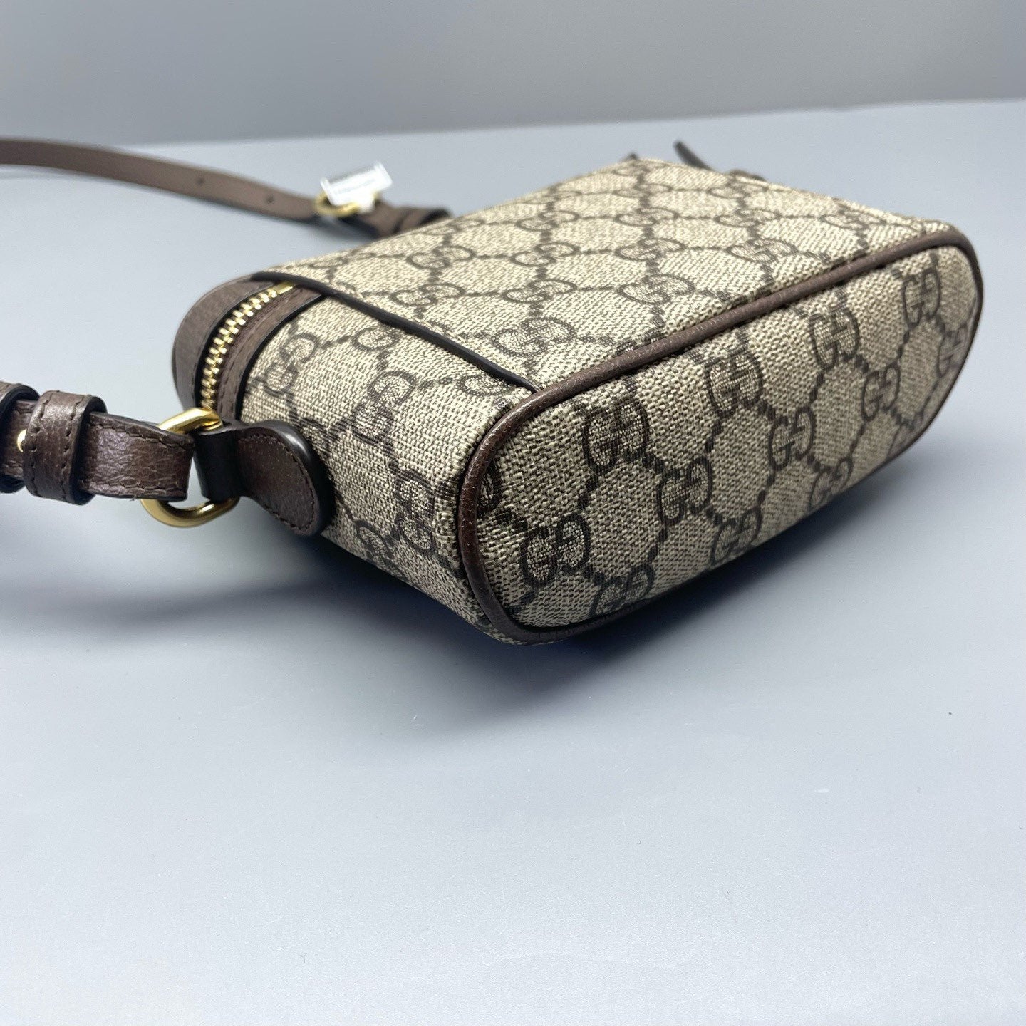 Gucci - Ophidia Mini Vanity Case - GG Supreme canvas with leather trim - Beige and ebony - (mini)