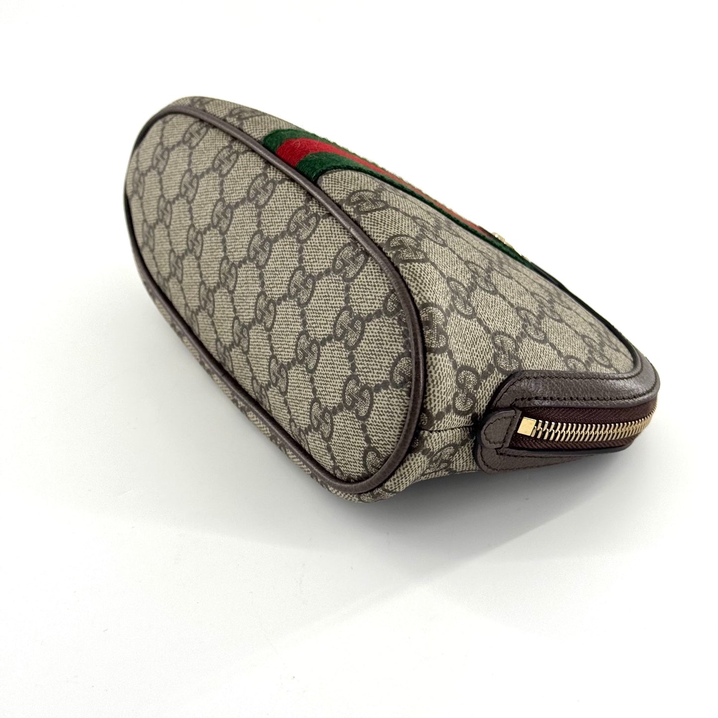 Gucci - Ophidia Shell Clutch Bag - GG Supreme canvas with leather trim - Beige - (small)