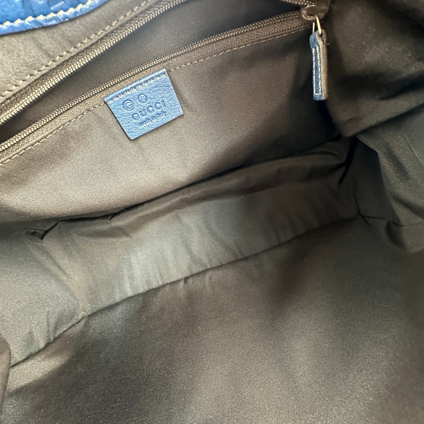Gucci - Other - Canvas with leather trim - Navy - (medium)