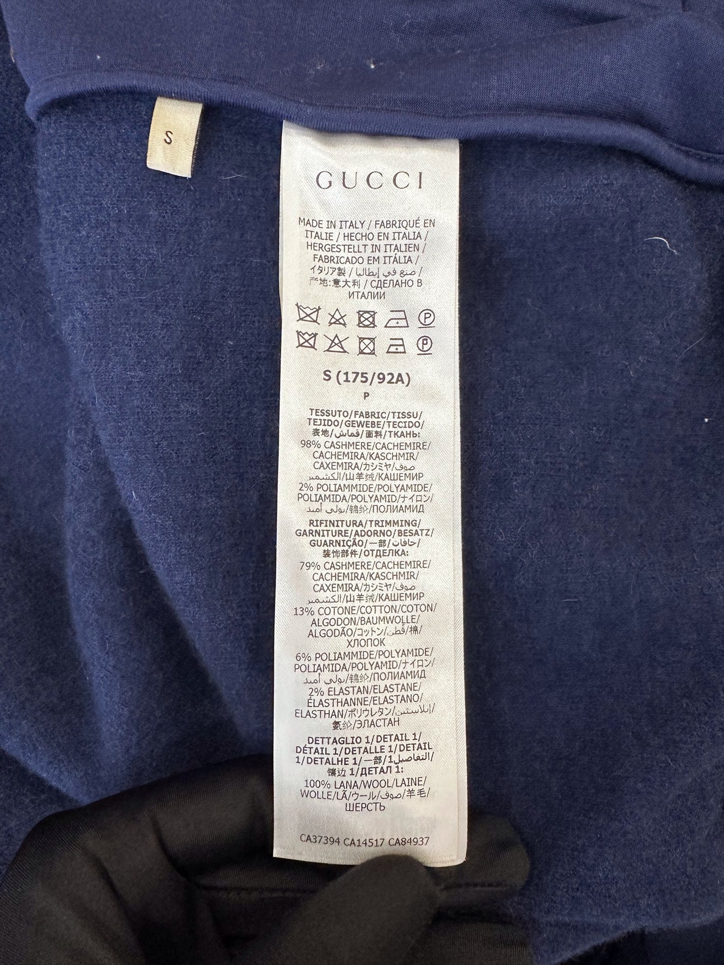 Gucci - Other - Cashmere - Blue - (S)