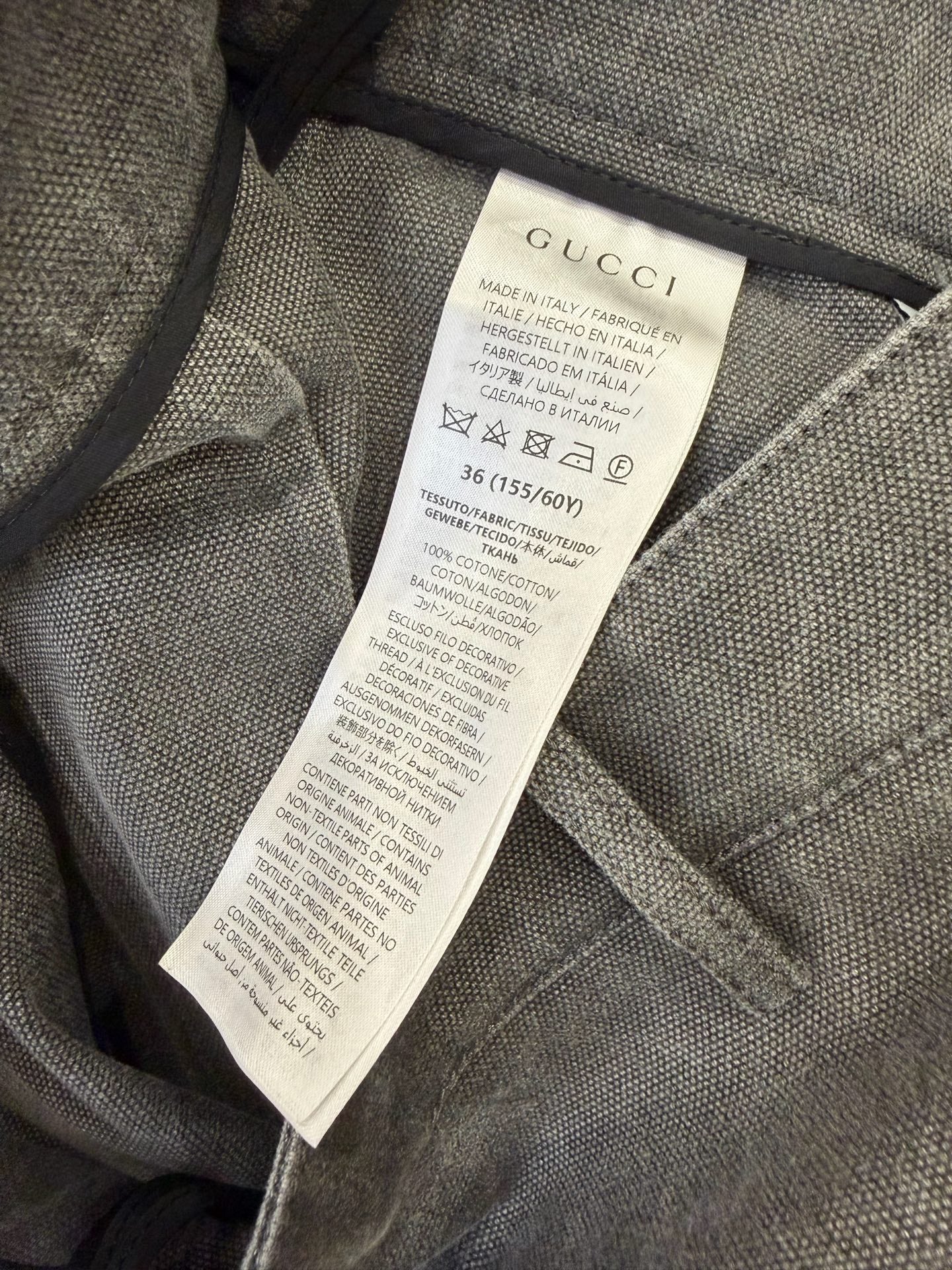 Gucci - Other - Cotton - Grey - (36)