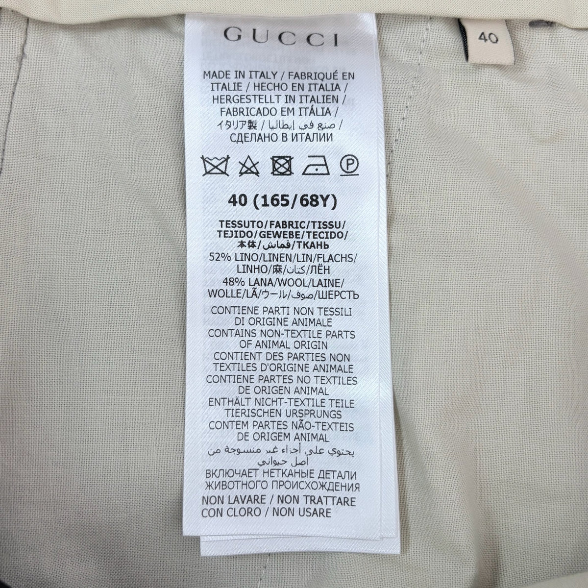 Gucci - Other - Linen - Grey - (36)