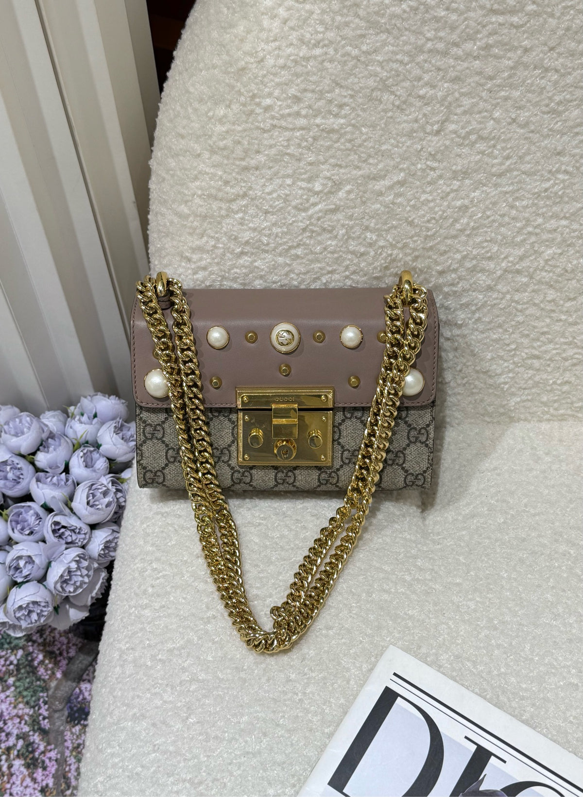 Gucci - Padlock - Cloth - Beige - (small)