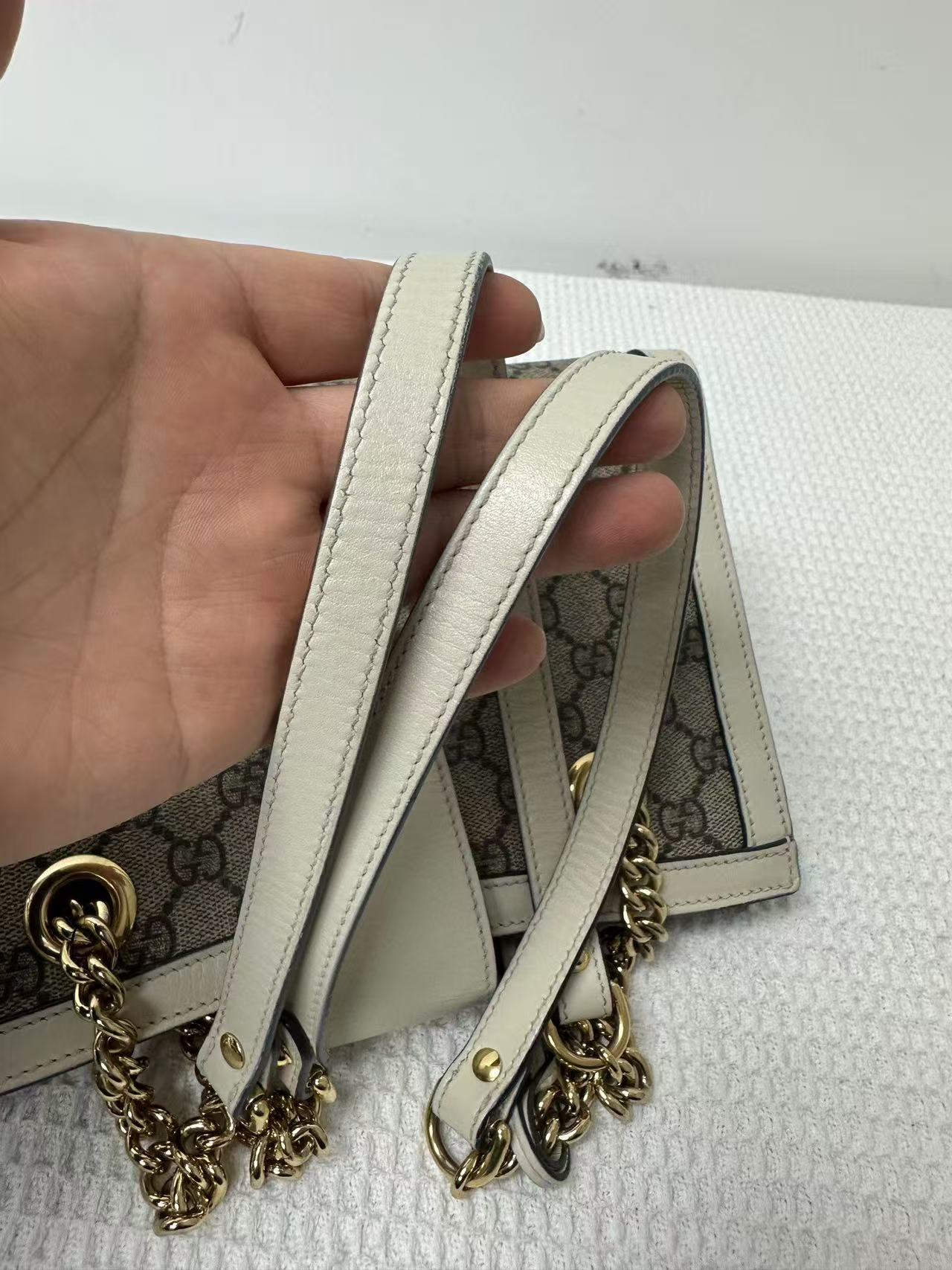 Gucci - Padlock - GG Supreme canvas and Leather - White - (Small)