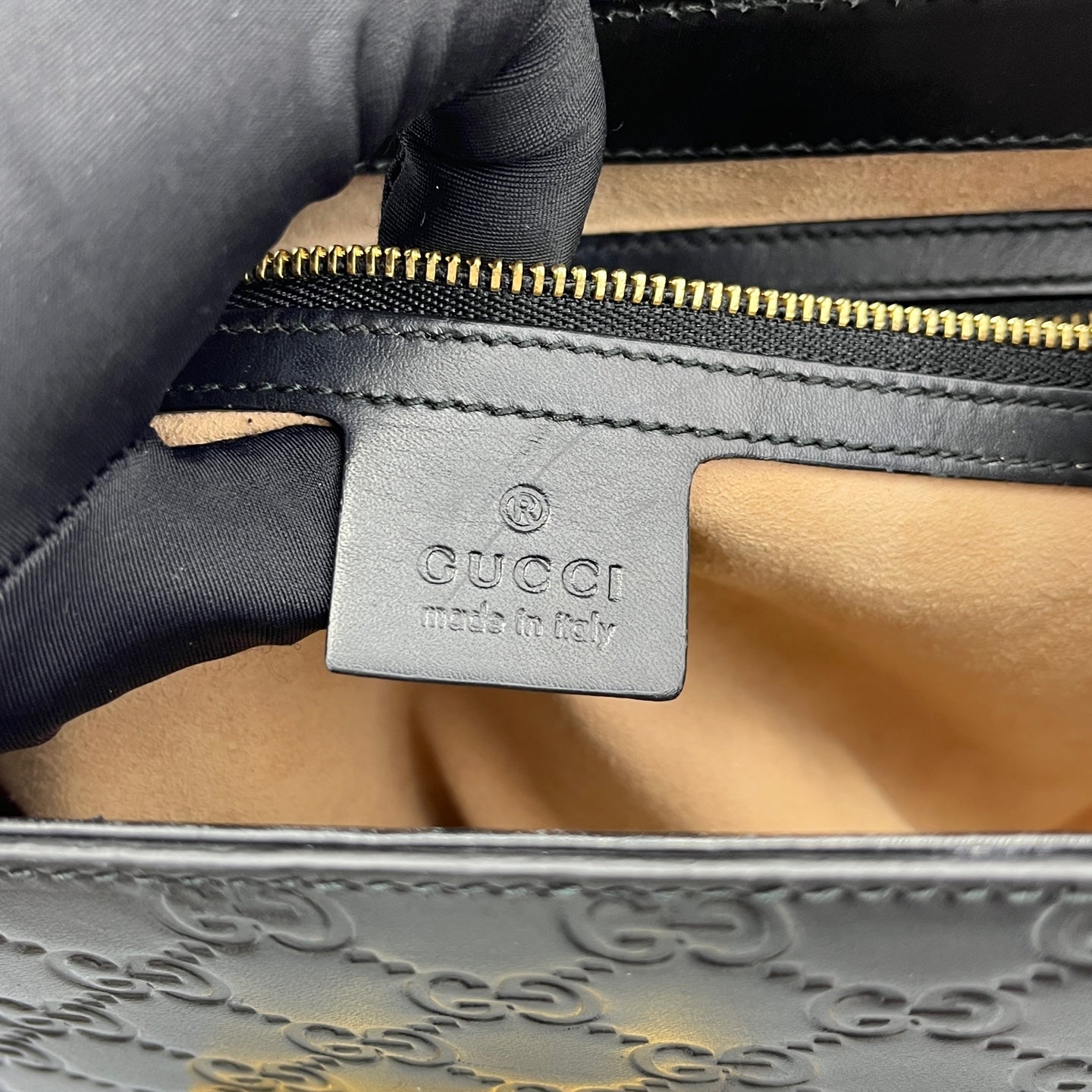 Gucci - Padlock - Leather - Black - (Medium)