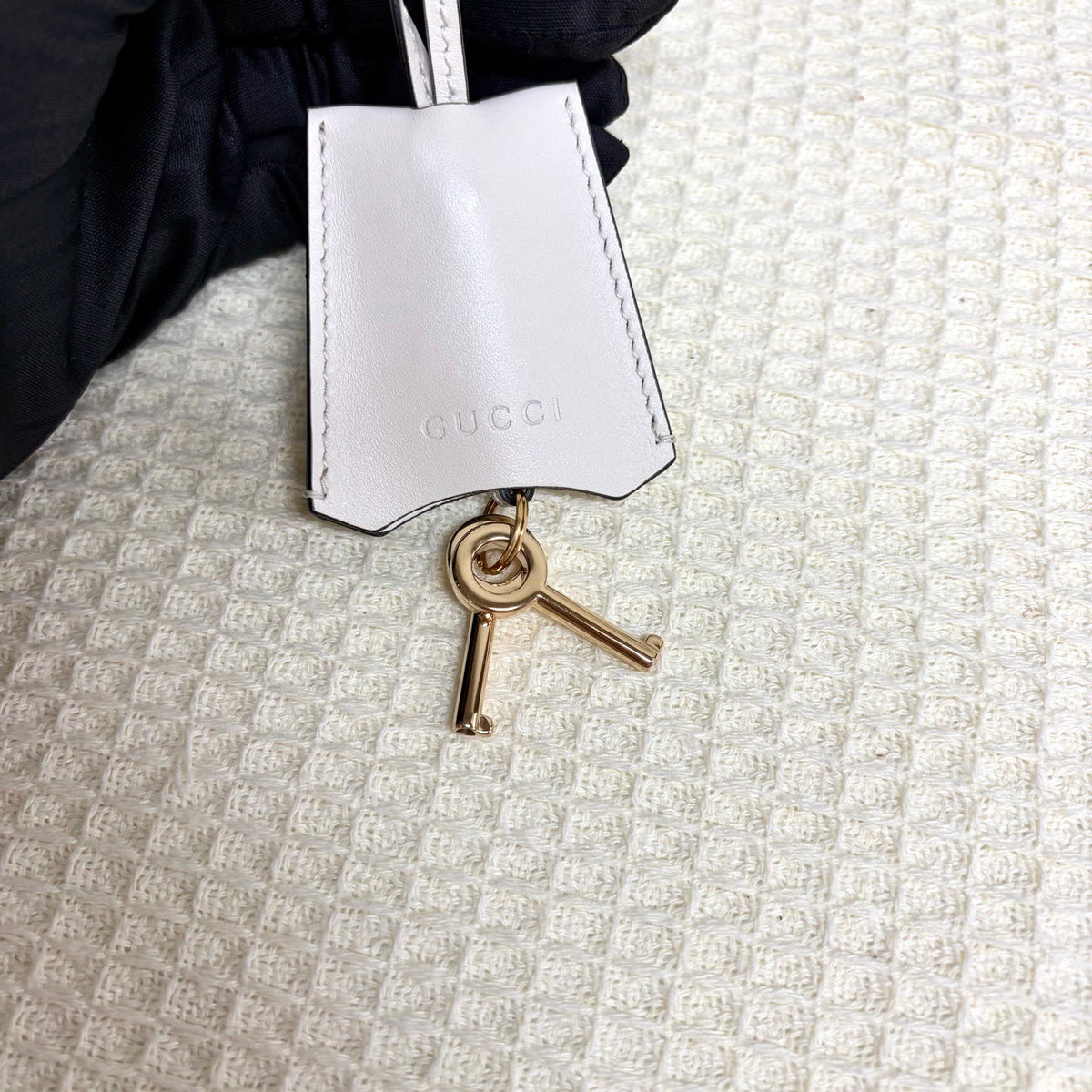 Gucci - Padlock - Leather - White - (small)