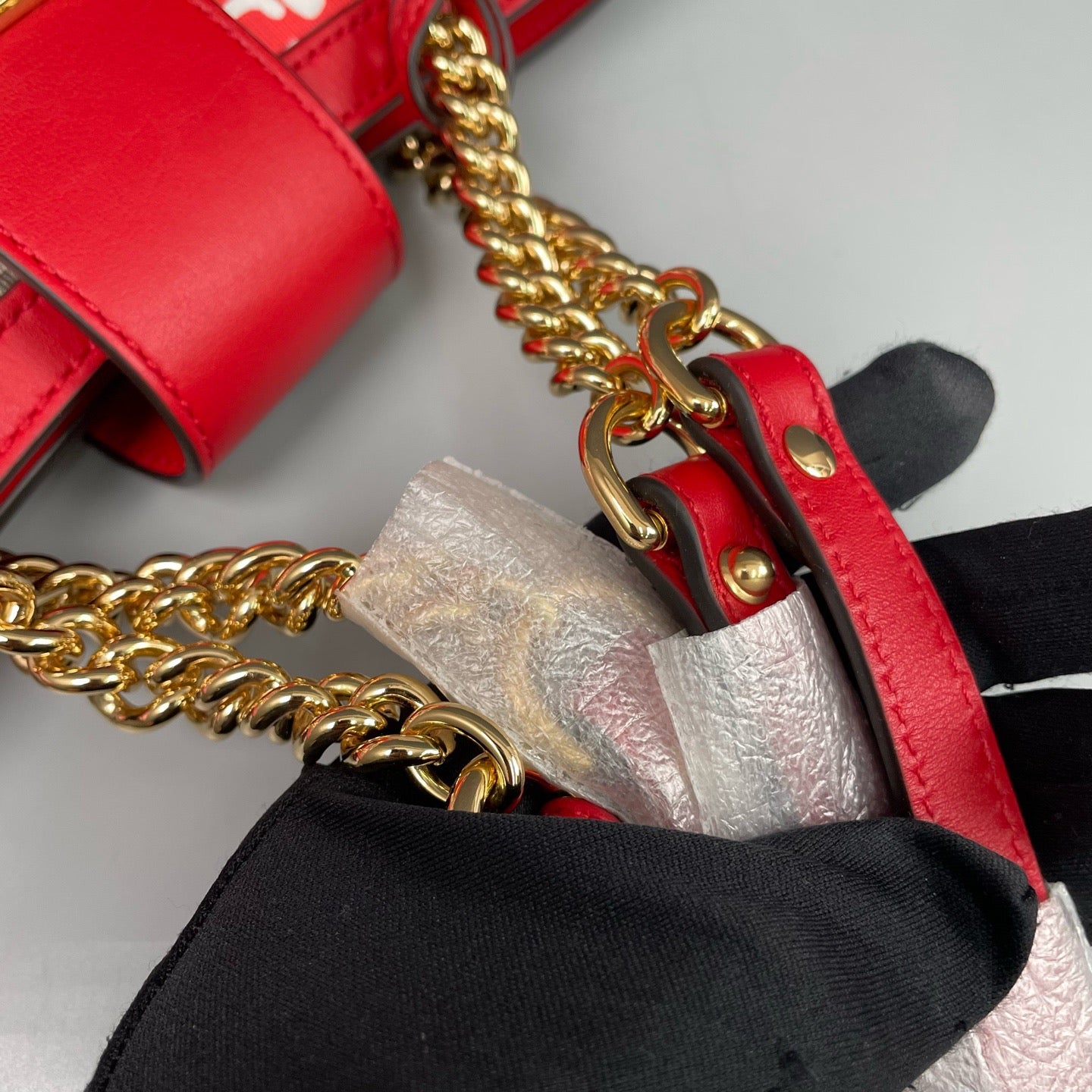 Gucci - Padlock Small Apple Print Tote Bag - GG Supreme canvas with leather trim - Multicolour - (Small)