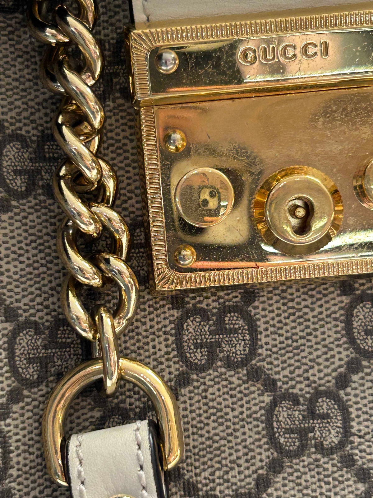 Gucci - Padlock Small - Cloth - Beige - (small)