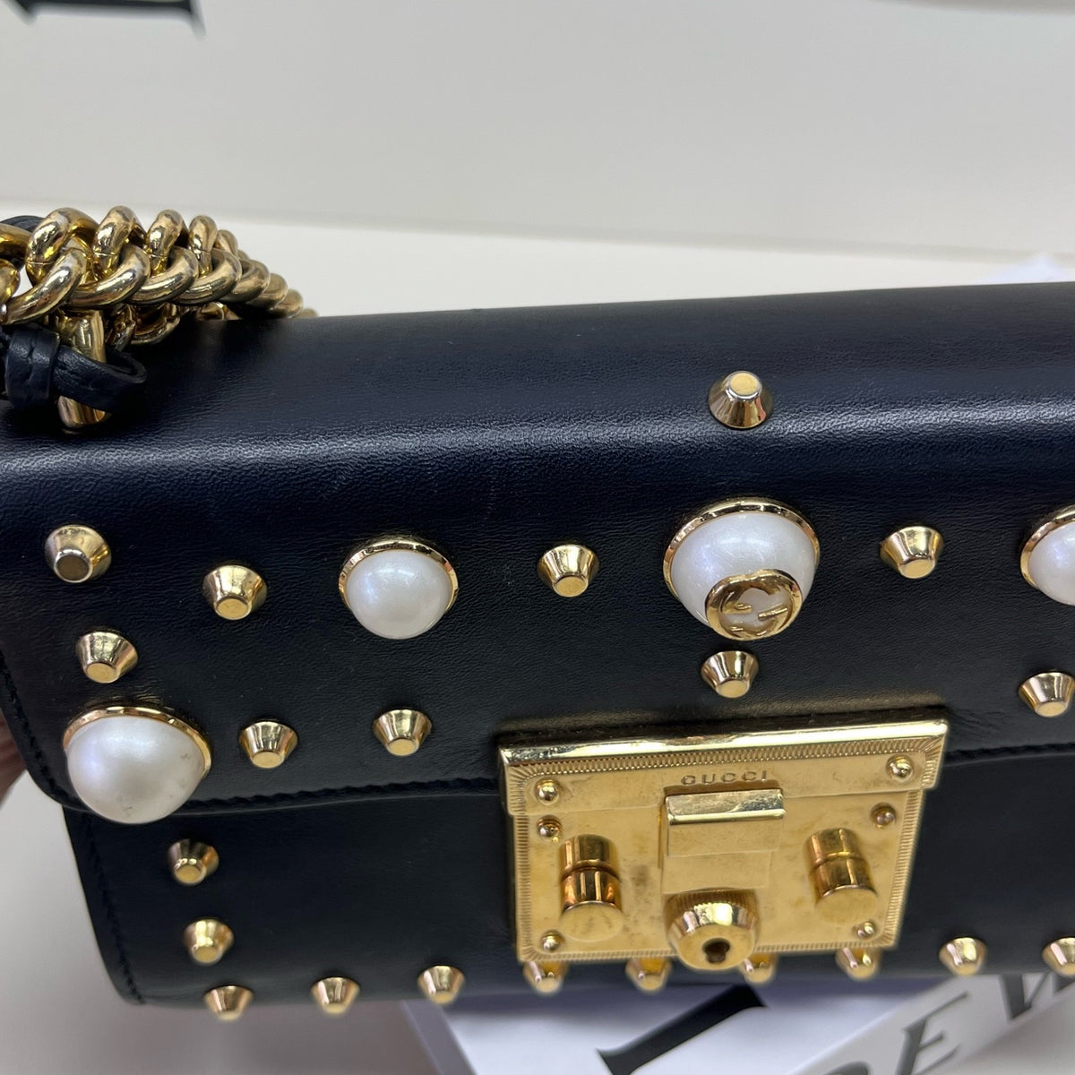 Gucci - Padlock Small - Leather - Black - (small)