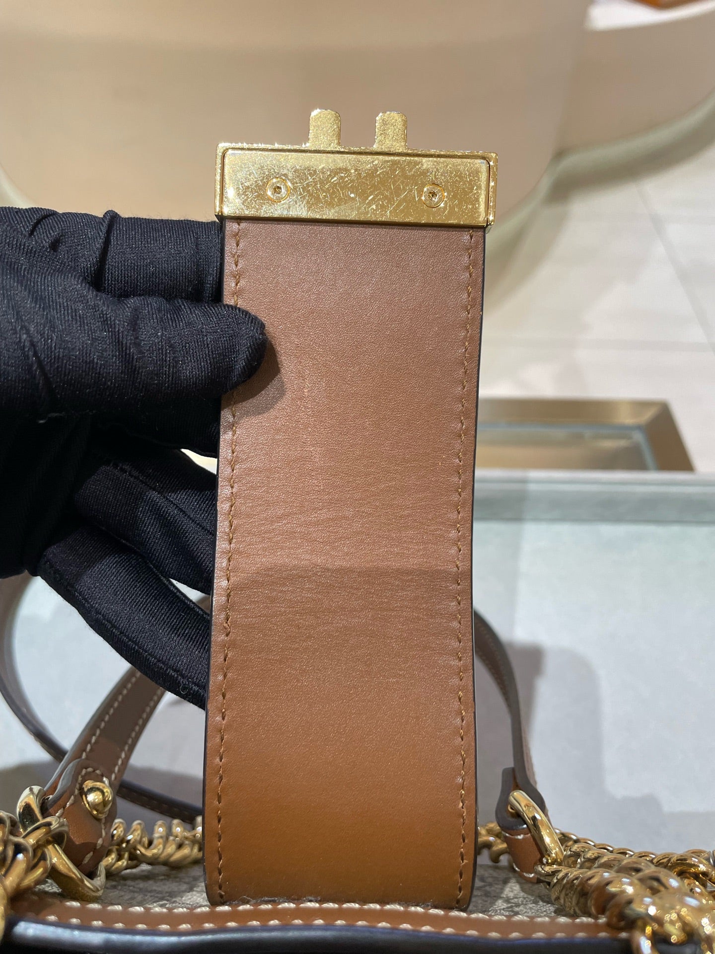 Gucci - Padlock - Synthetic - Brown - (small)