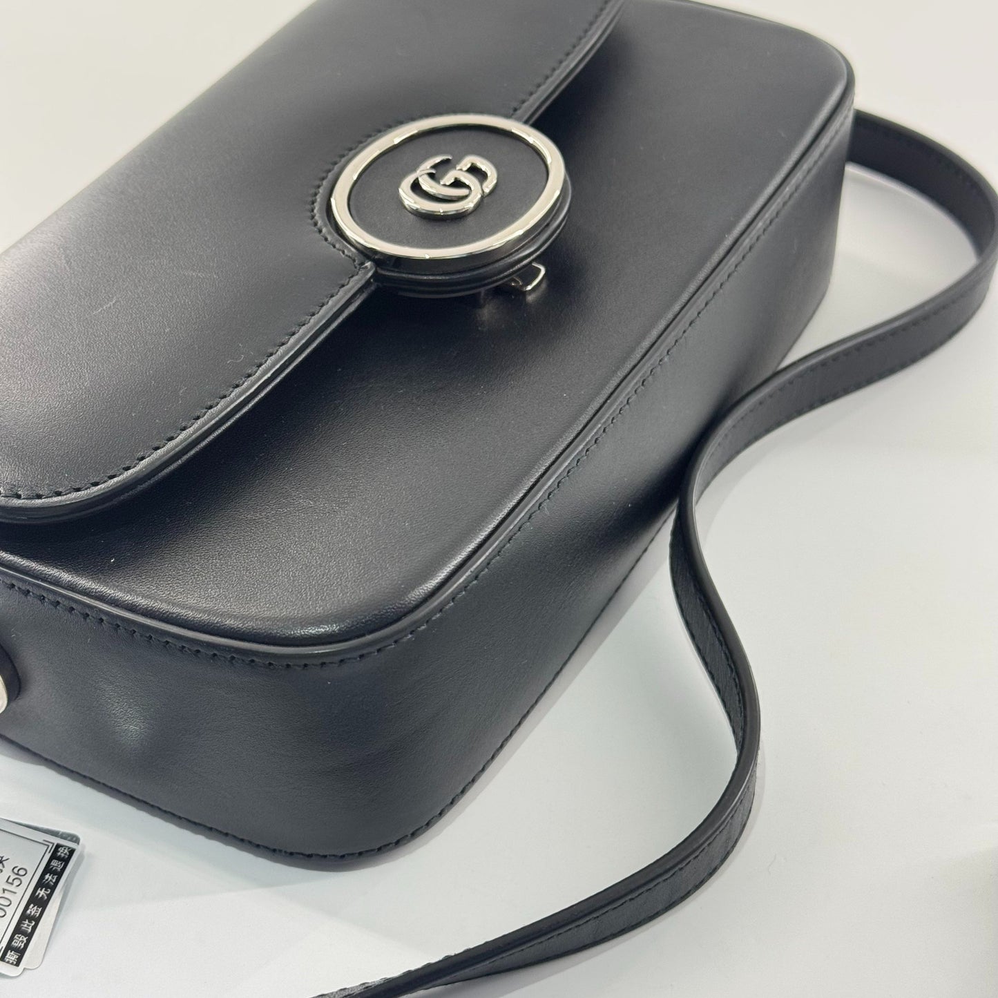 Gucci - Petite Top Handle Crossbody Bag - Leather - Black - (Small)