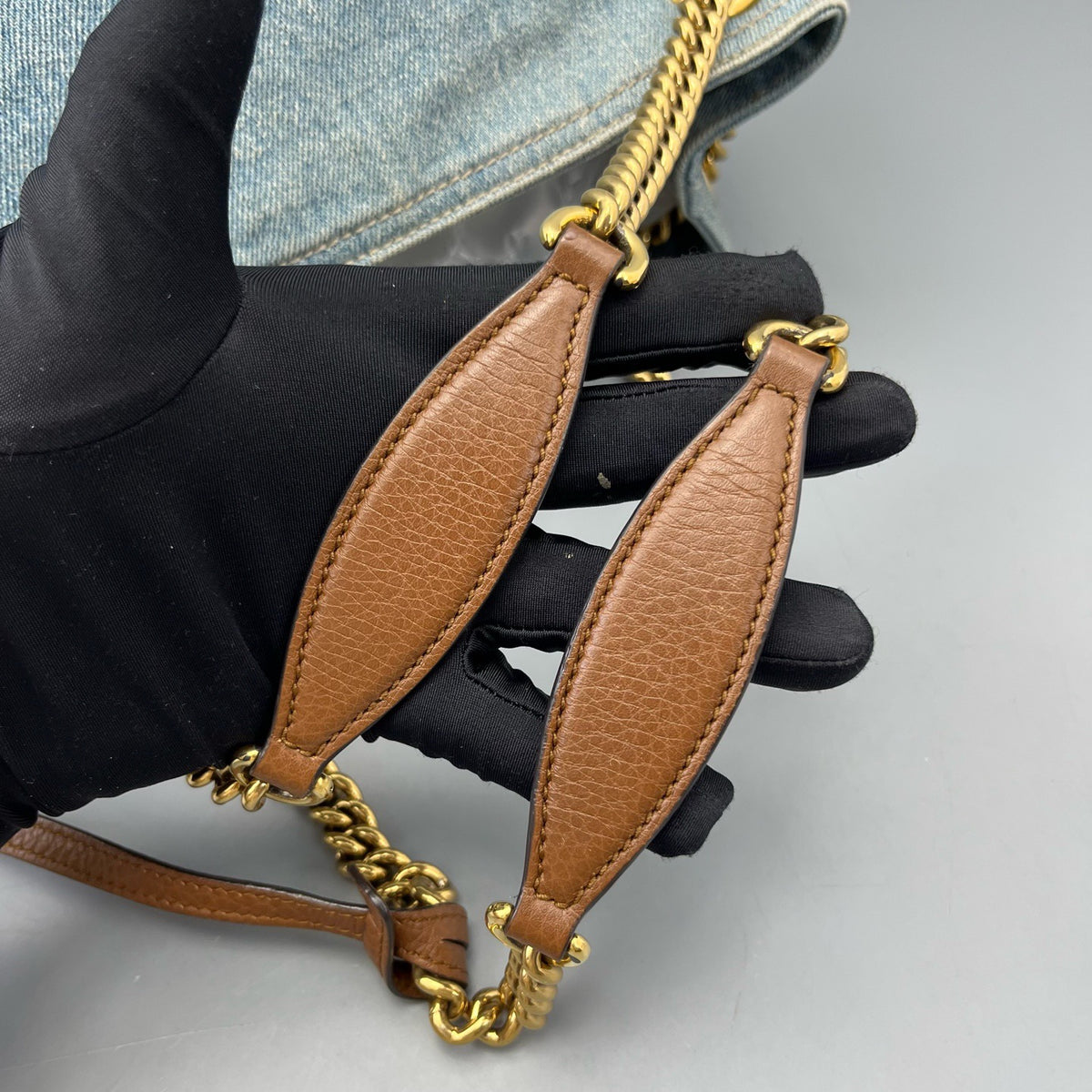 Gucci - Soho Tassel Tote - Denim - Jeans - Blue - (medium)