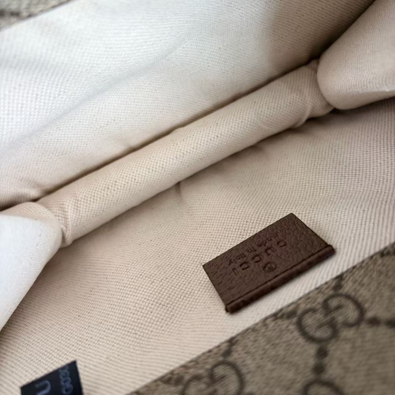 Gucci - Tiger Head Belt Bag - GG Supreme canvas with leather trim - Beige and Brown with Red and Green Web Strap - (small)