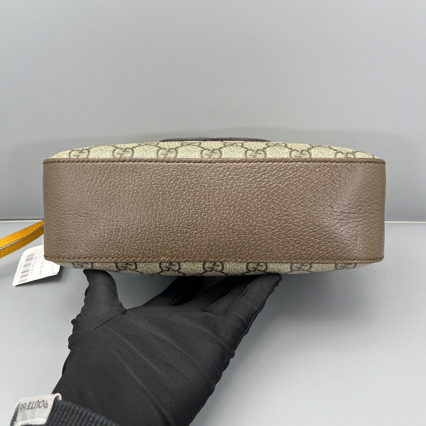 Gucci - Tiger Head Camera Bag - GG Supreme canvas with leather trim - Ebony (Brown) with multicolour strap - (Small)