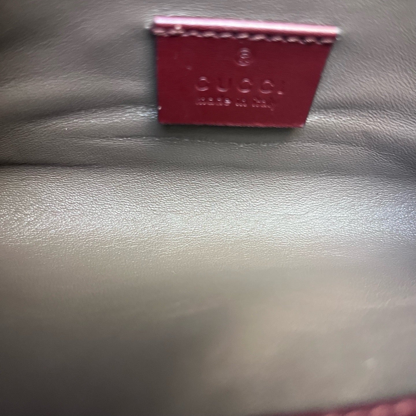 Gucci - Zumi Wallet on Chain - Smooth leather - Burgundy - (mini)
