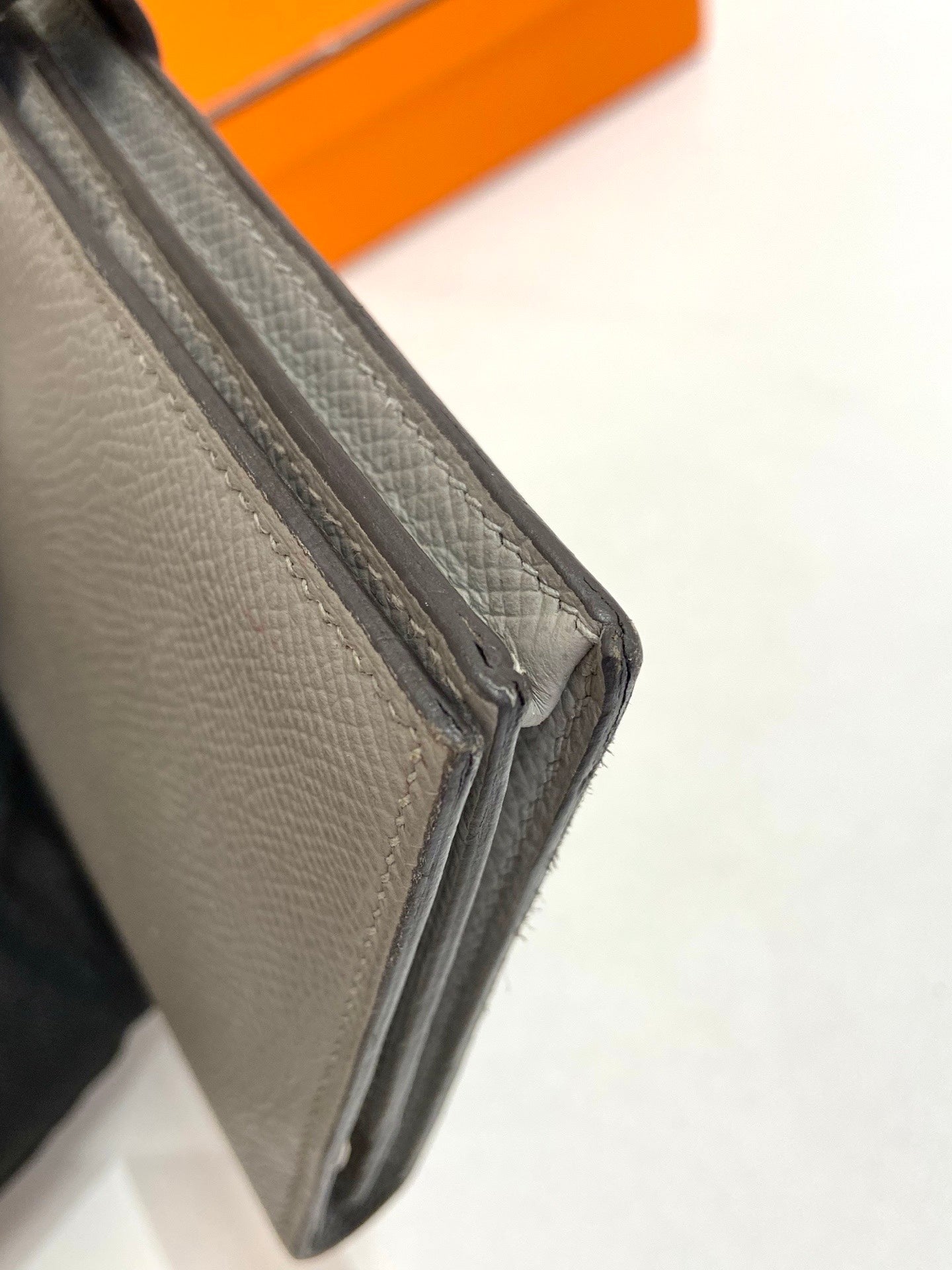 Hermes - Bearn - Leather - Grey - (Large)