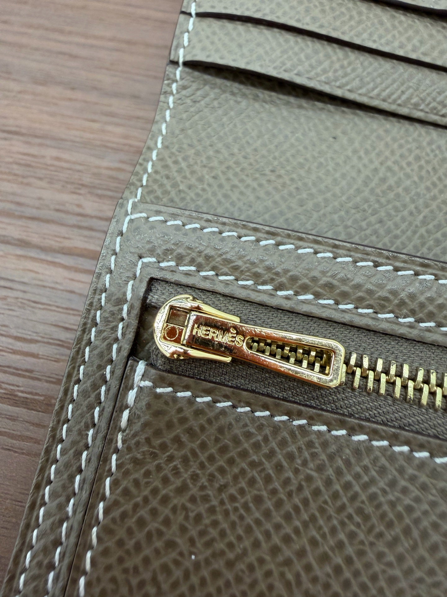 Hermes - Bearn - Leather - Grey - (mini)