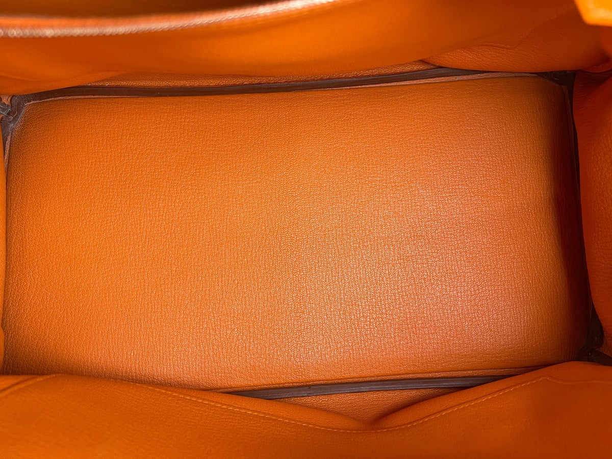 Hermes - Birkin 35 - Leather - Orange - (large)