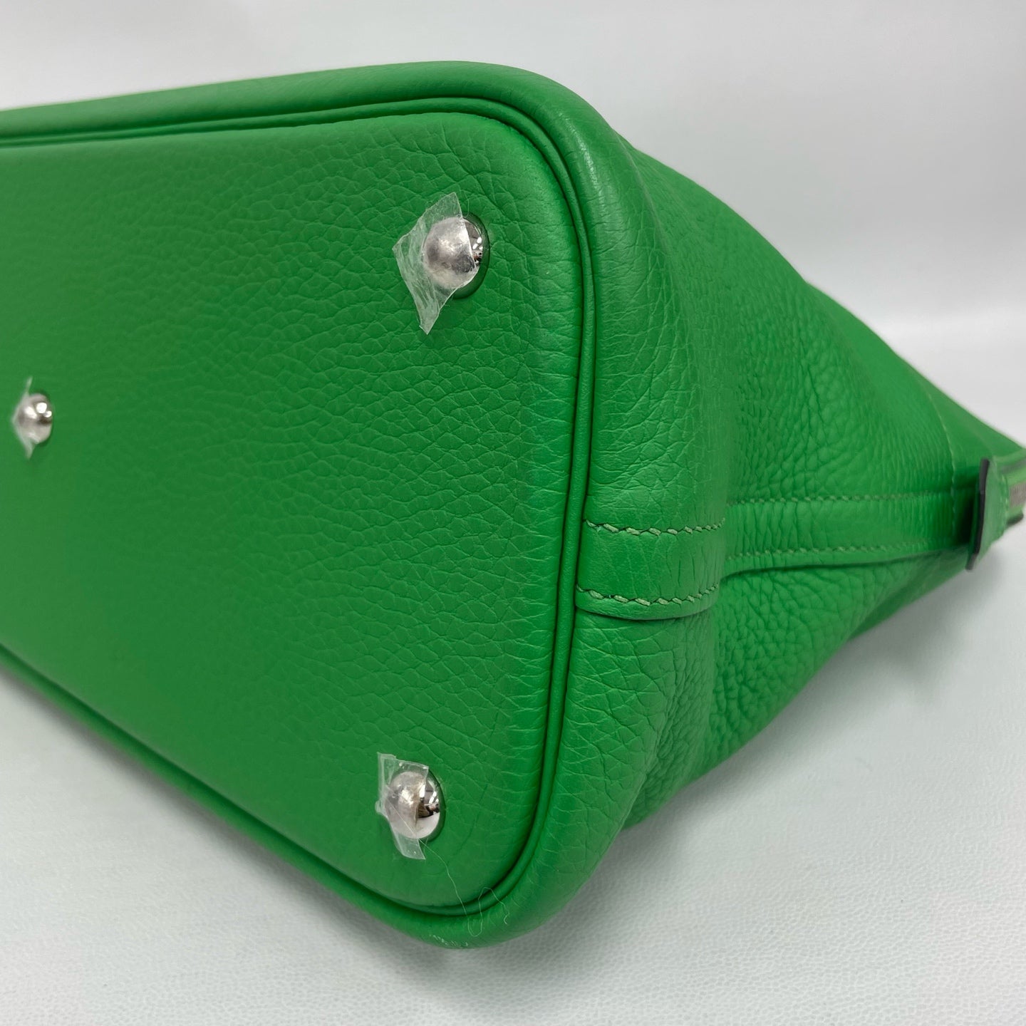 Hermès - Bolide 35 - Taurillon Clemence leather - Bamboo Green with Silver-Tone Hardware - (large)