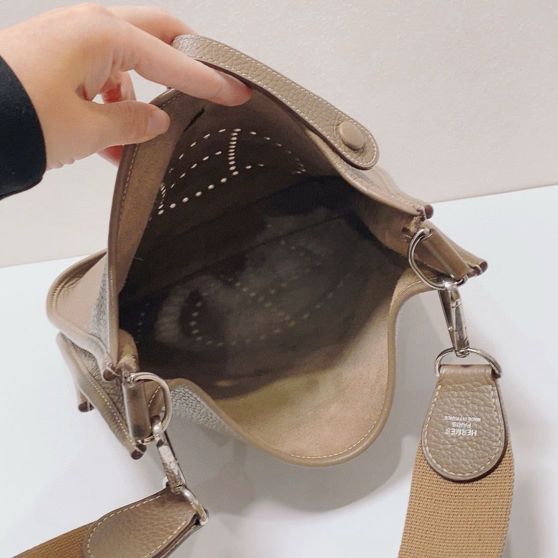 Hermès - Evelyne 29 - Taurillon Clemence leather - Elephant Grey with Silver-Tone Hardware - (Medium)