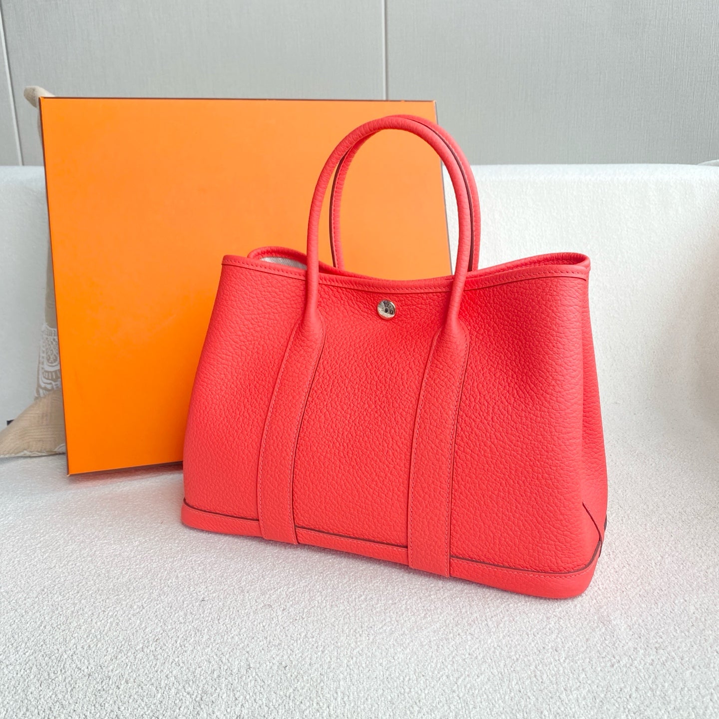 Hermès - Garden Party - Negonda leather - Texas Pink with Silver-Tone Hardware - (medium)