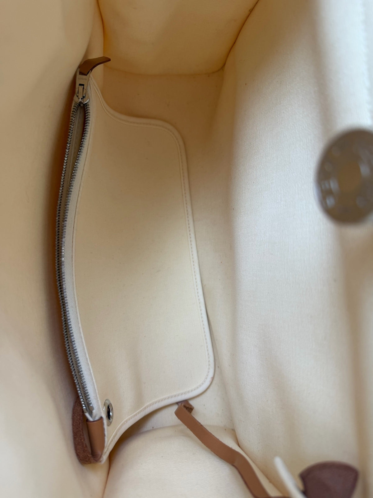 Hermes - Herbag 31 - Cloth - Beige - (medium)