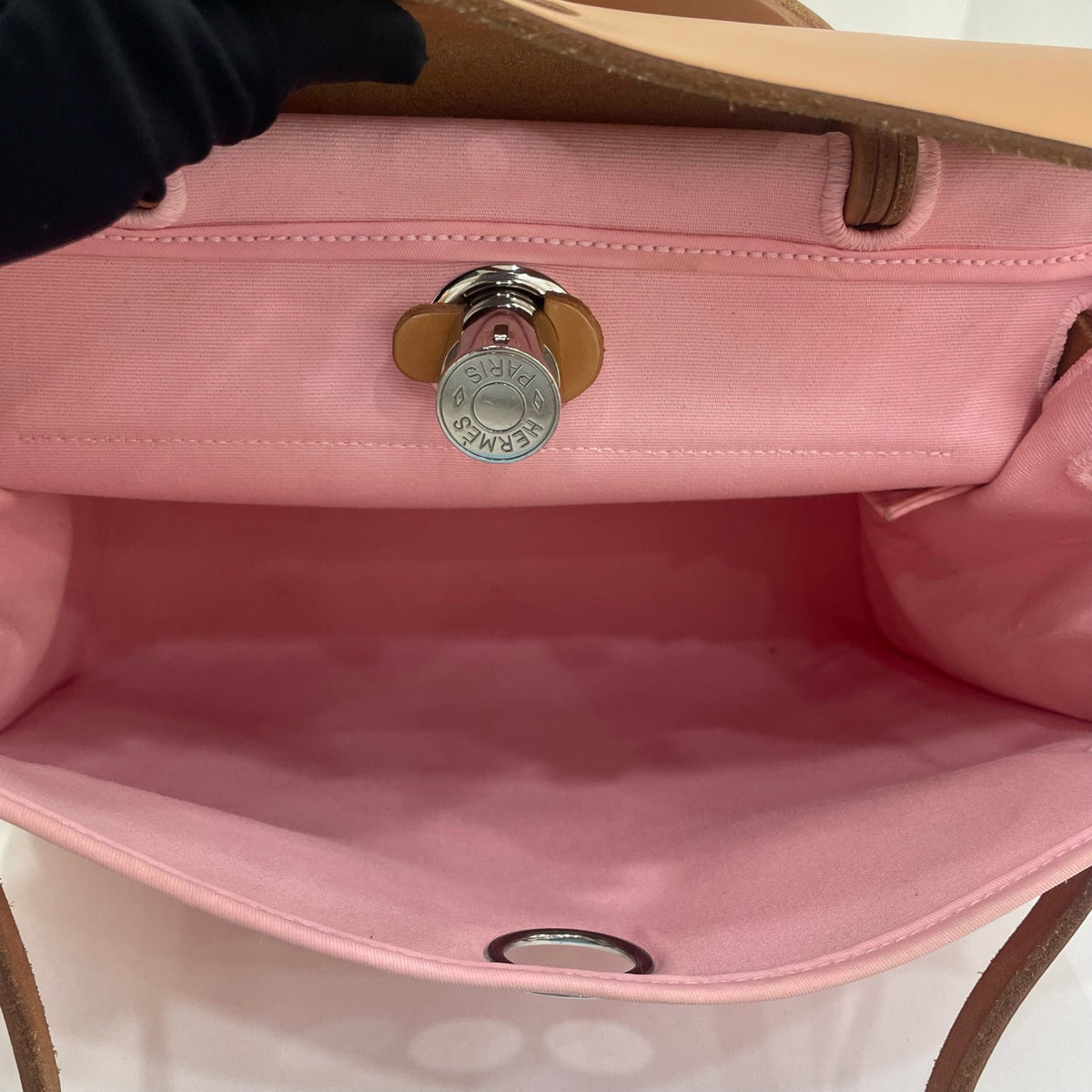 Hermes - Herbag 31 - Cloth - Pink - (medium)