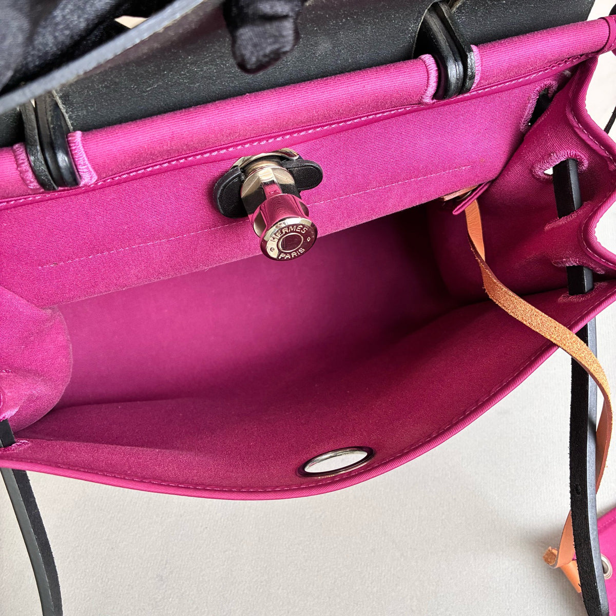 Hermes - Herbag 31 - Cloth - Purple - (medium)