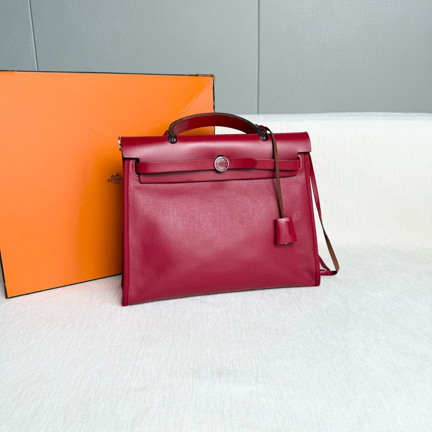 Hermes - Herbag 31 - Cloth - Red - (Medium)