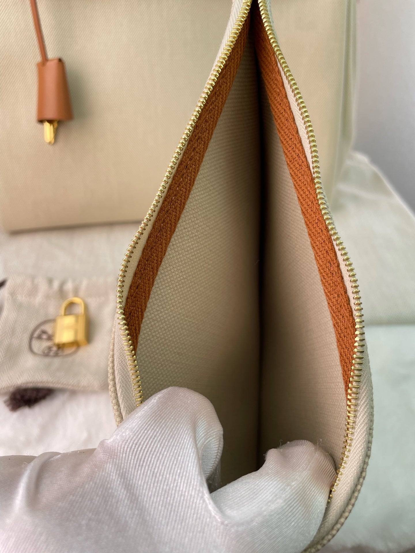 Hermès - Herbag 31 - Leather - Beige - (medium)