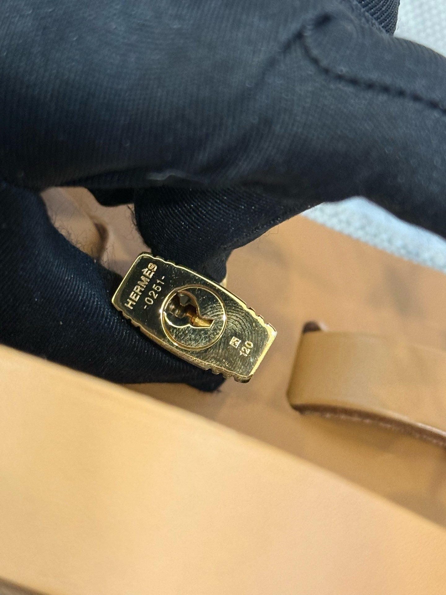 Hermes - Herbag - Cloth - Beige - (Medium)