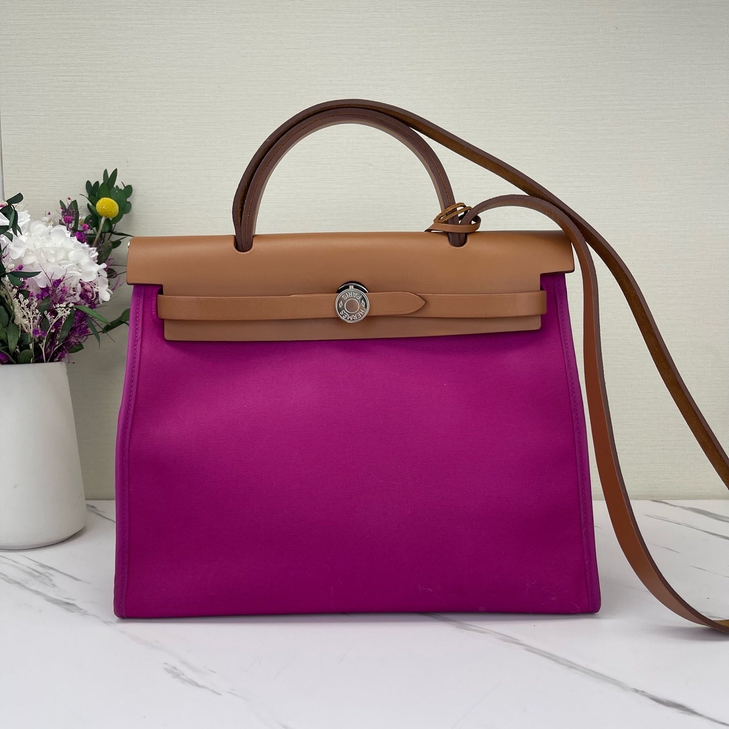 Hermès - Herbag - Cloth - Pink - (medium)