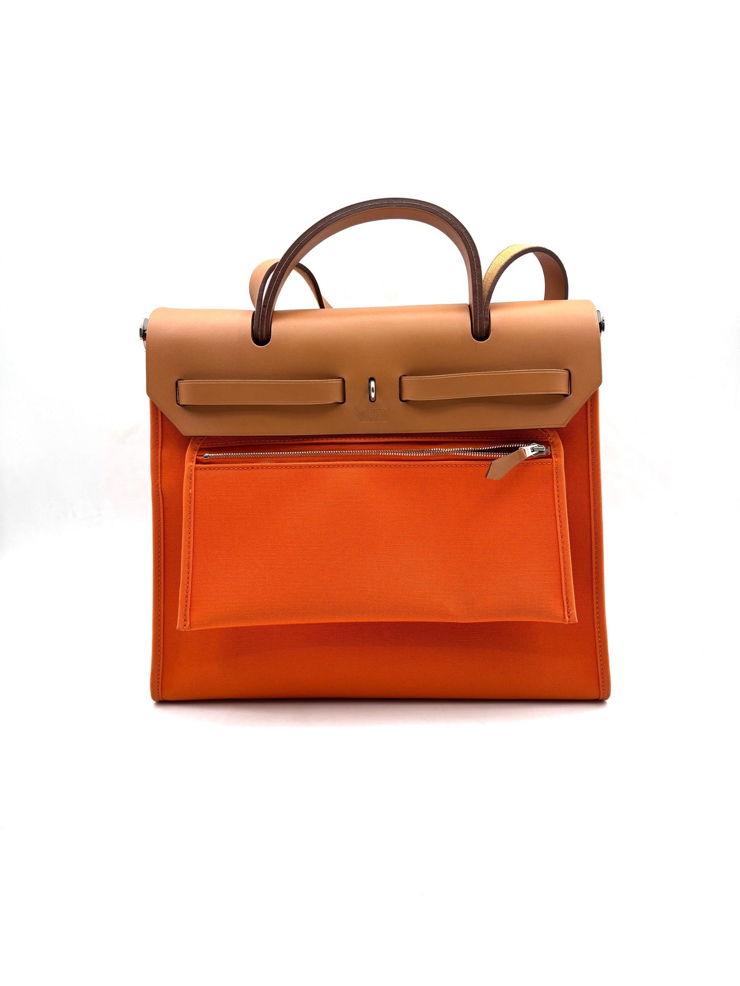Hermès - Herbag Zip 31 - Cloth - Orange - (medium)