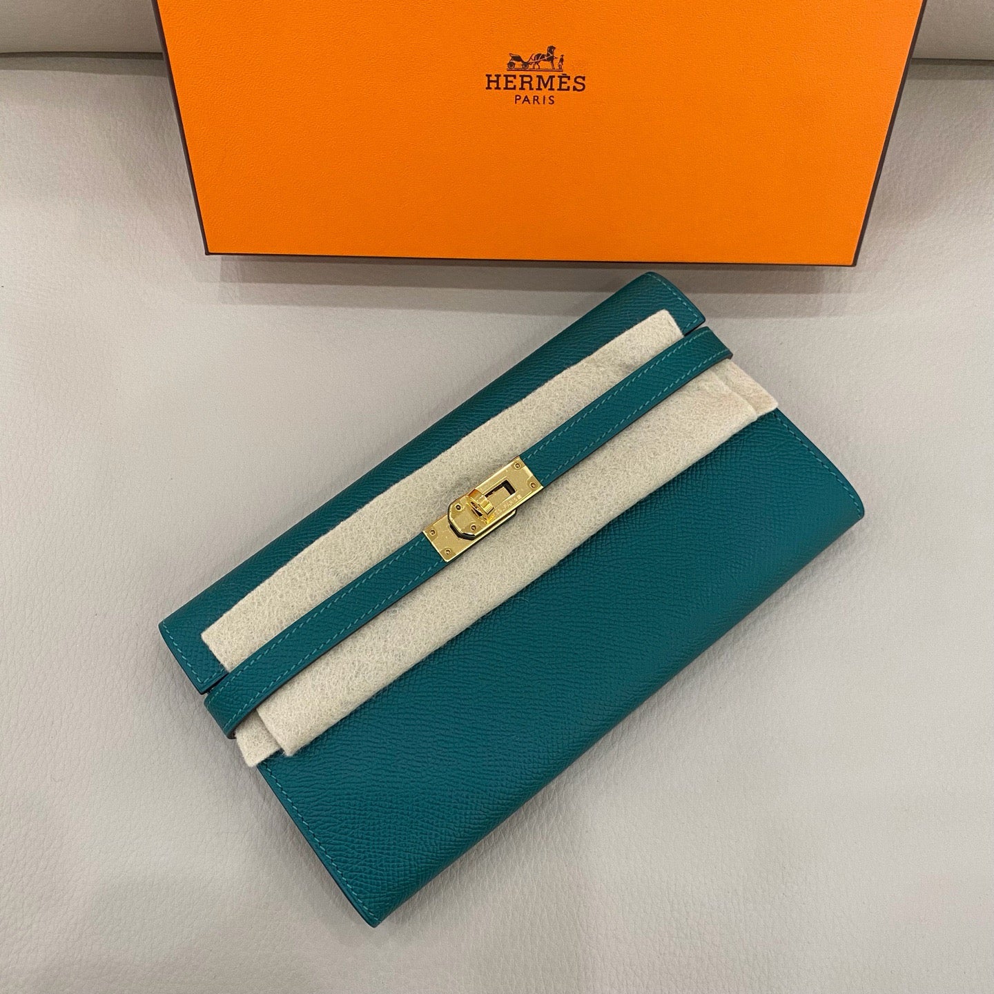 Hermès - Kelly Long Wallet - Epsom leather - Green - (Small)