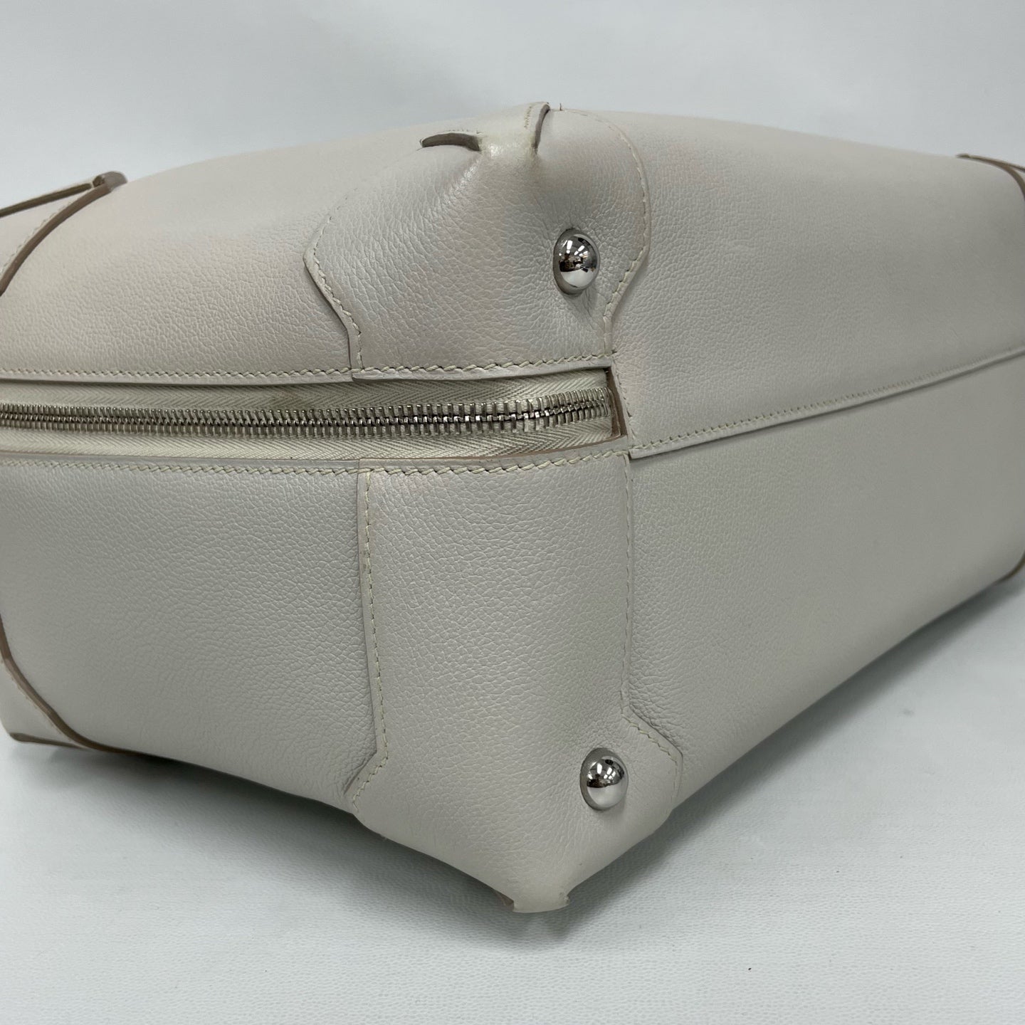 Hermès - Maxi Box - Pebbled calfskin leather - Light Grey - (Large)