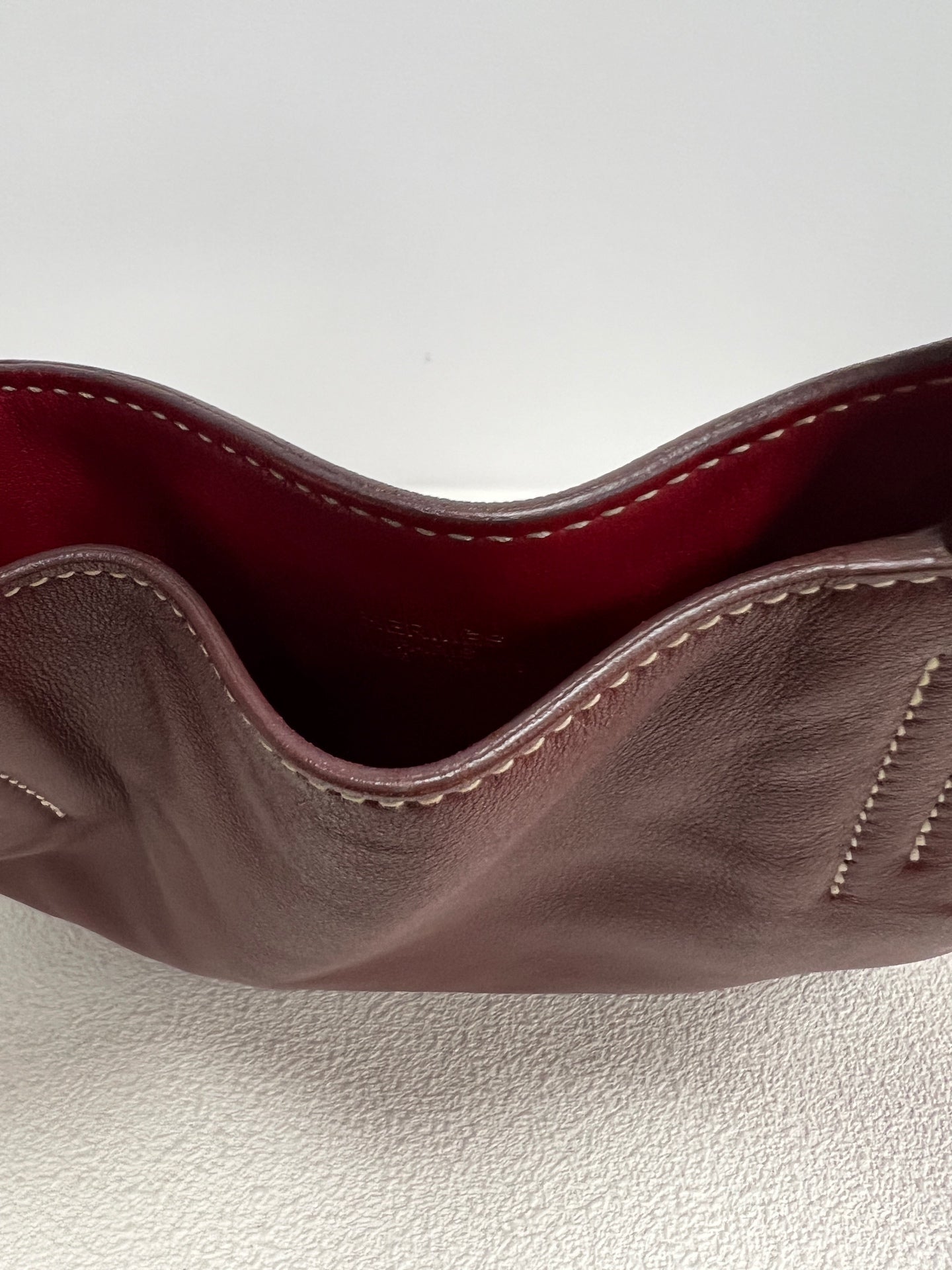 Hermes - Other - Leather - Burgundy - (small)