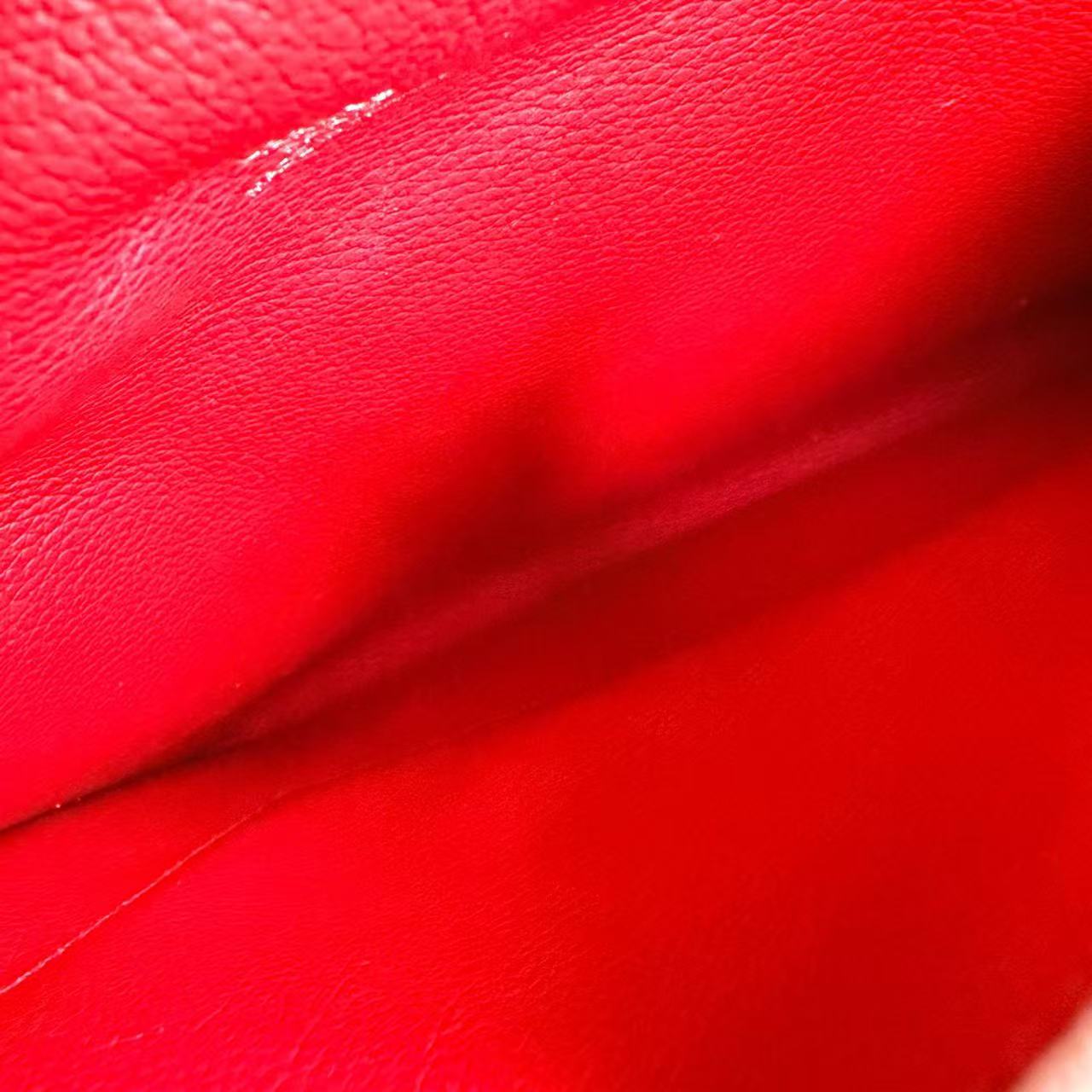 Hermès - Passant - Evercolor leather - Red - (Small)