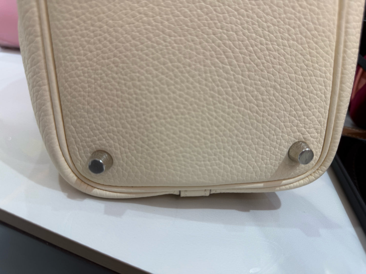Hermès - Picotin Lock 18 - Clemence leather - Nata (Cream White) with Bi-color Handles - (Mini)