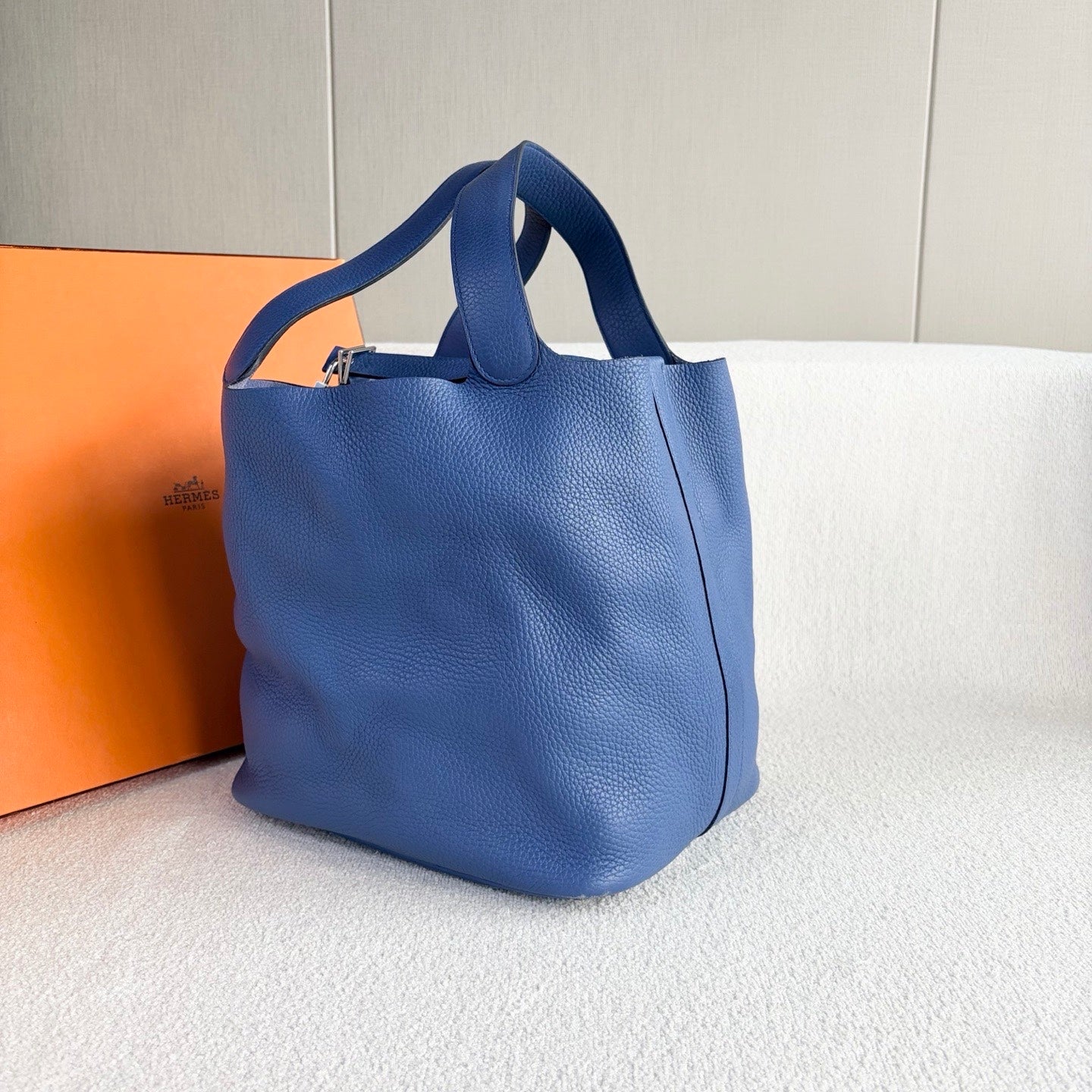 Hermès - Picotin Lock 26 - Togo leather - Blue - (26)