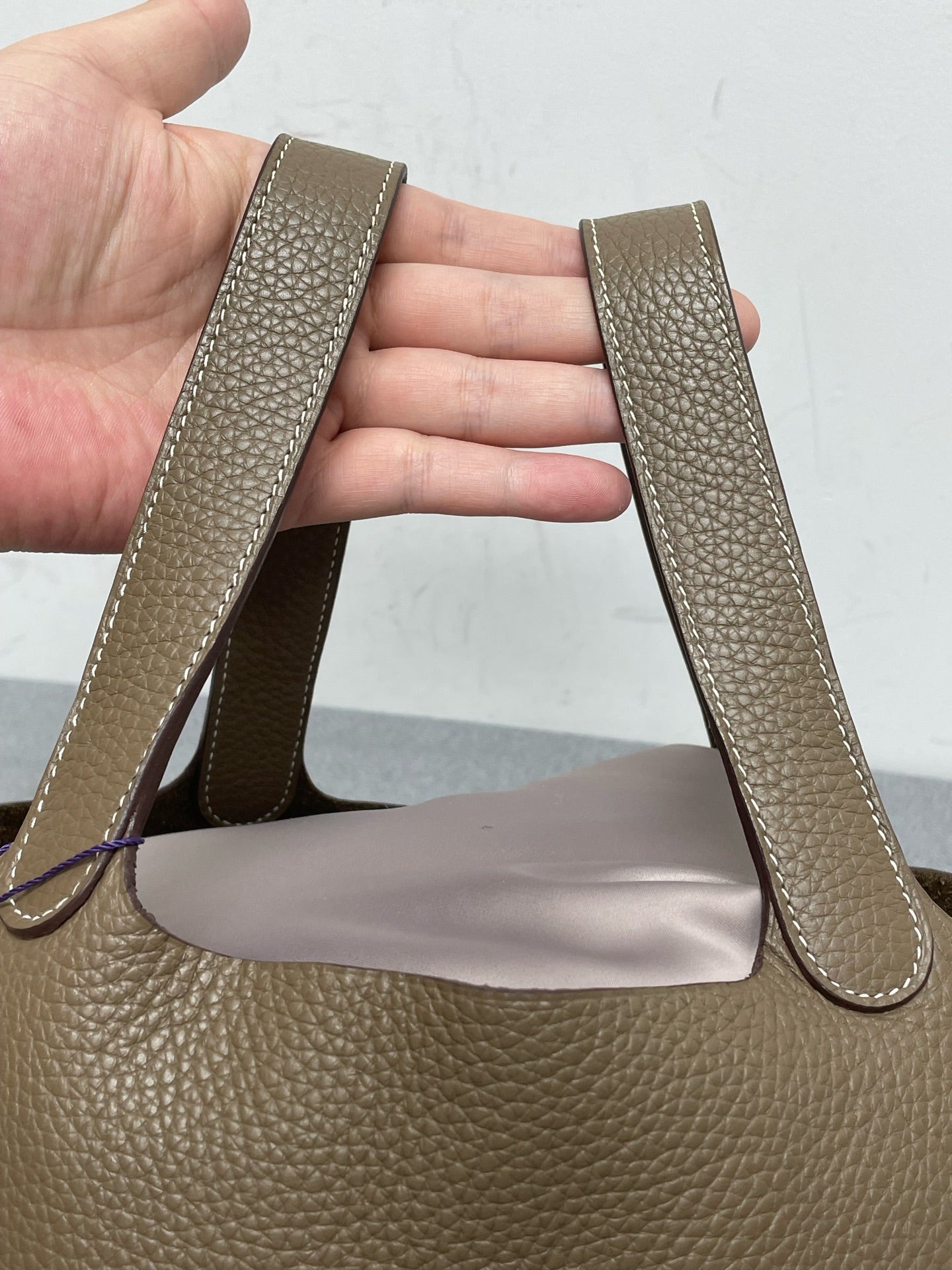 Hermès - Picotin Lock - Leather - Grey - (medium)