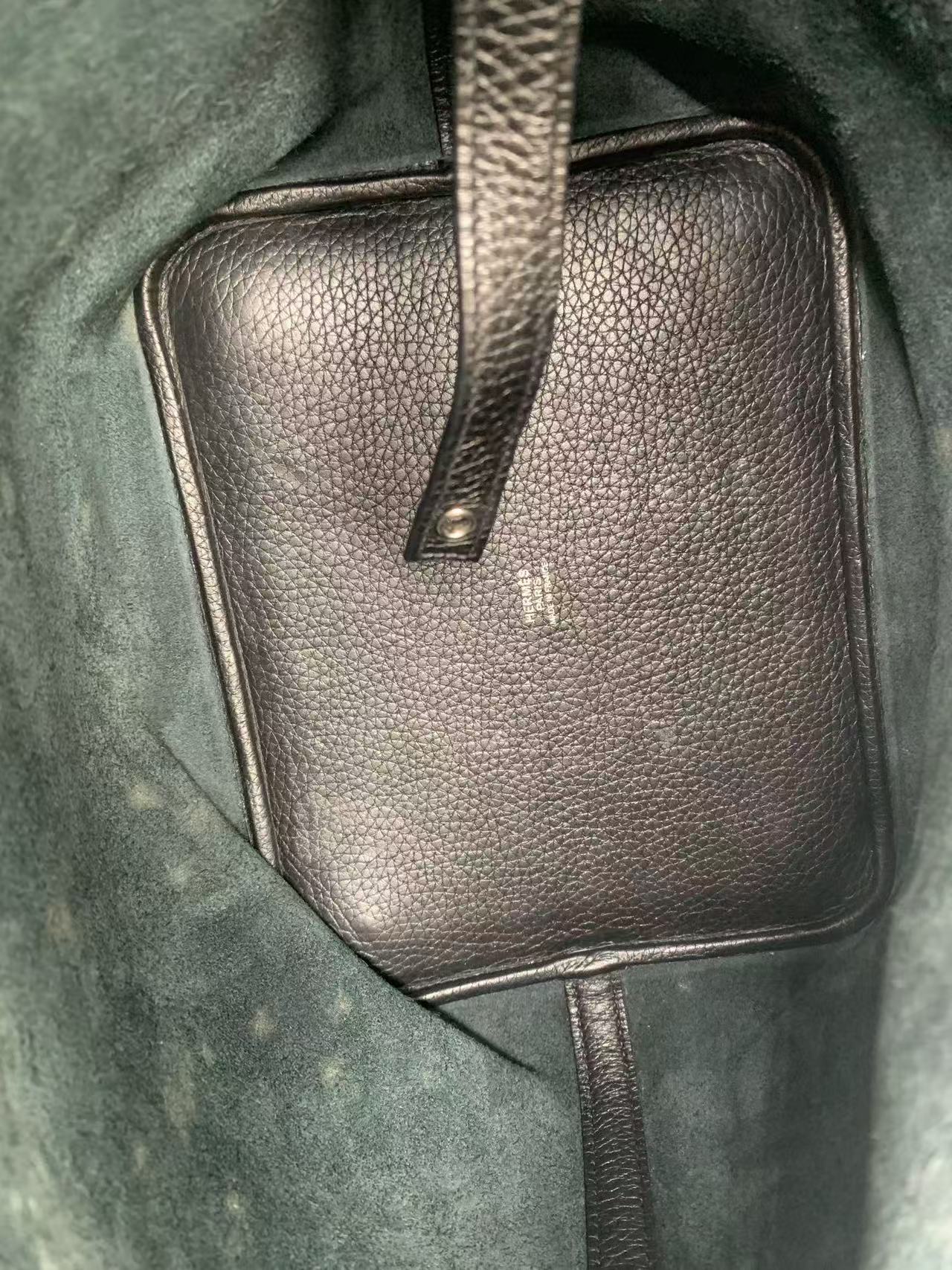 Hermès - Picotin Lock - Taurillon Clemence leather - Black - (22)