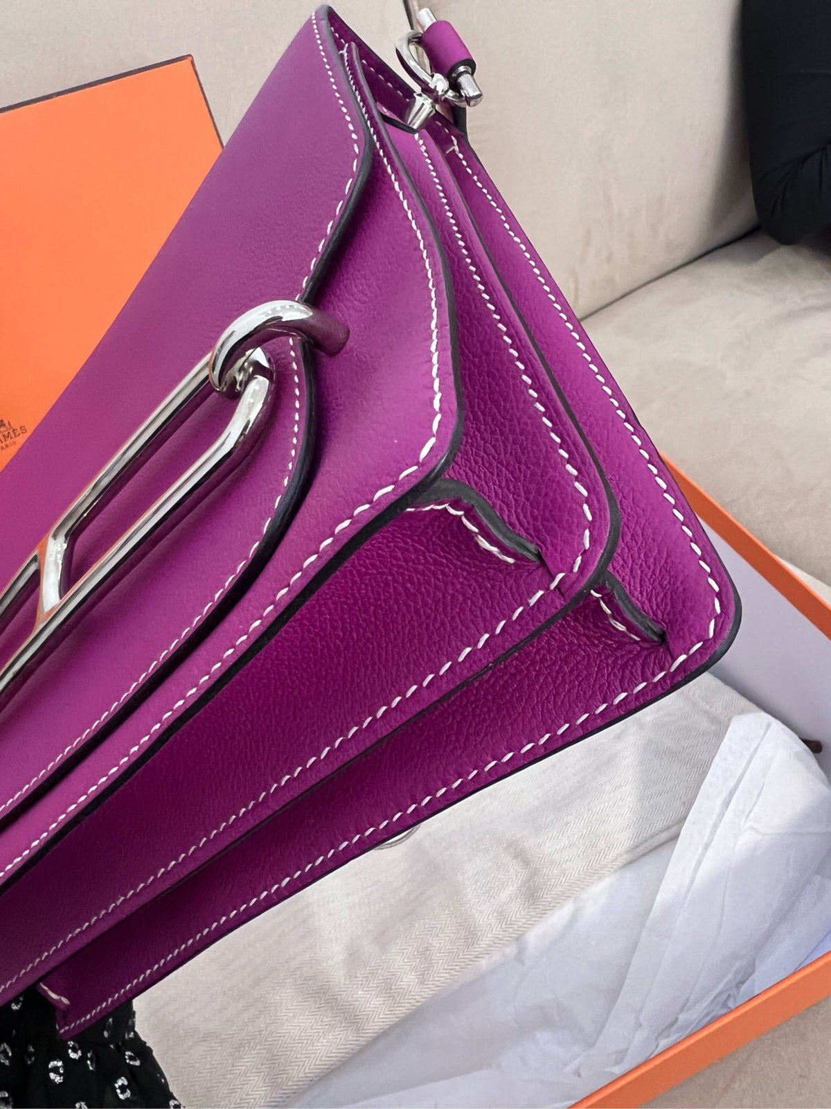 Hermes - Roulis 23 - Leather - Purple - (medium)